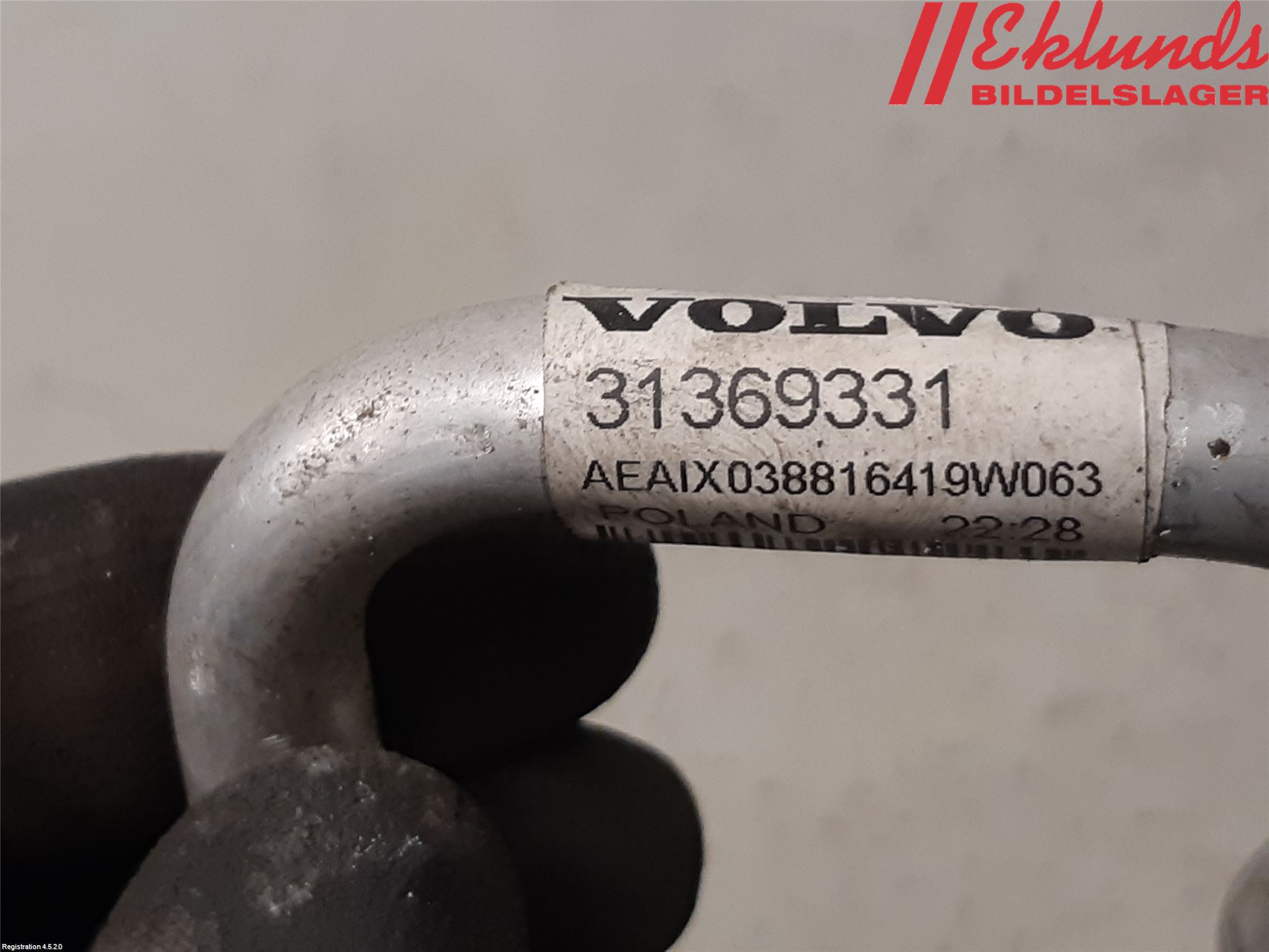 Volvo V60 19- Ac Slang-Rör