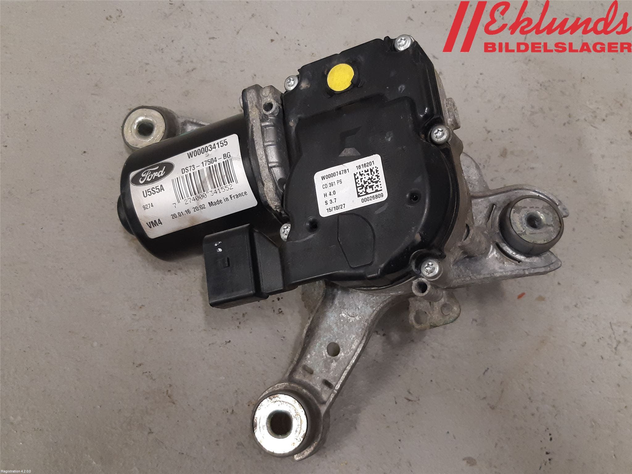 Ford MONDEO 15-22 Torkarmotor Vindruta