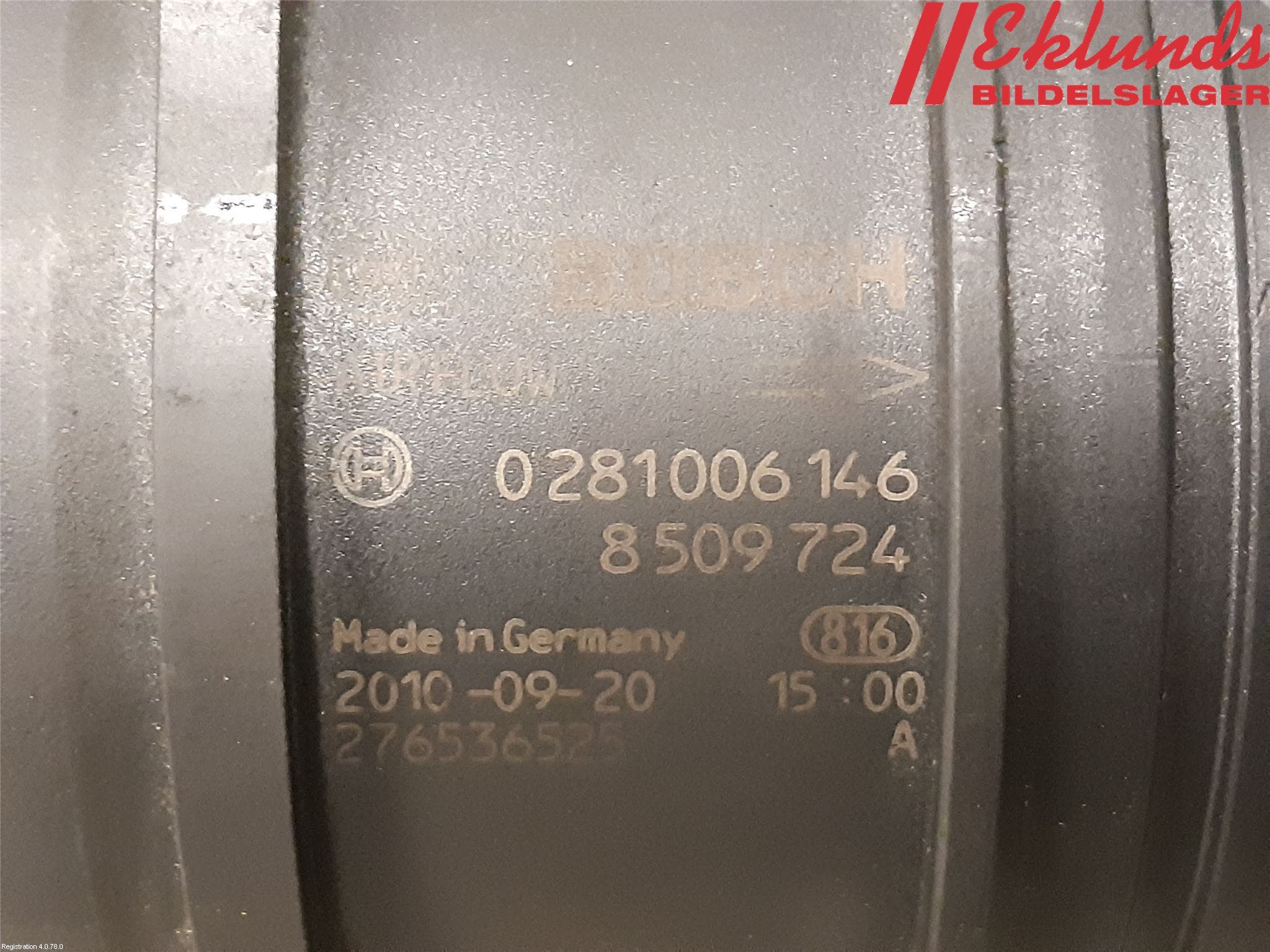 BMW 1 E87/81 5D/3D 03-11 Injluftmassamätare