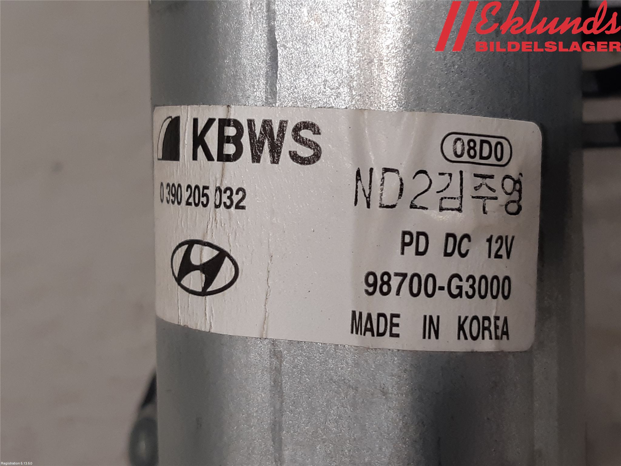 Hyundai i30 PD 17- Torkarmotor Baklucka