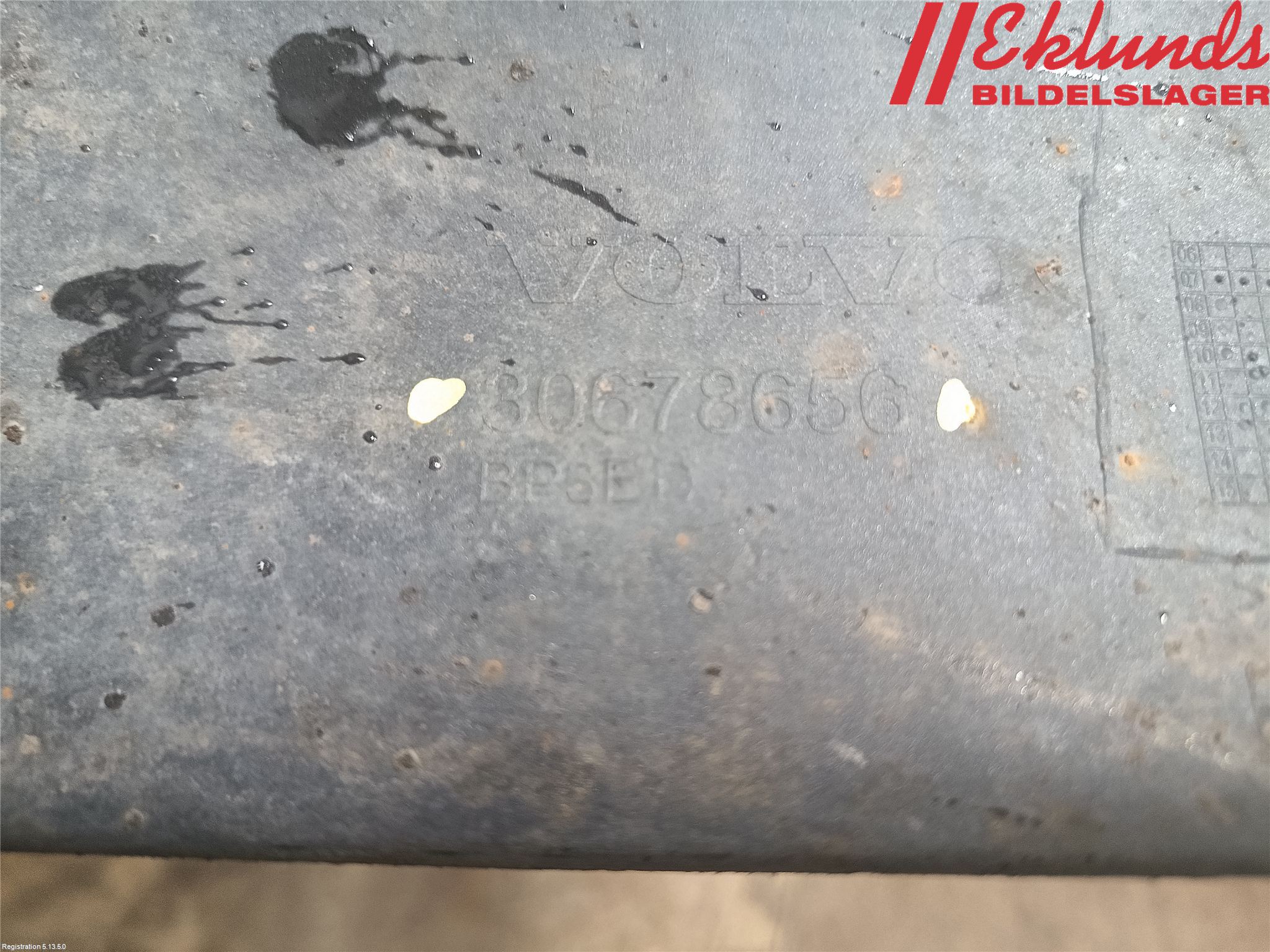 Volvo V70 08-13 Stötfångarbeklädnad Bak