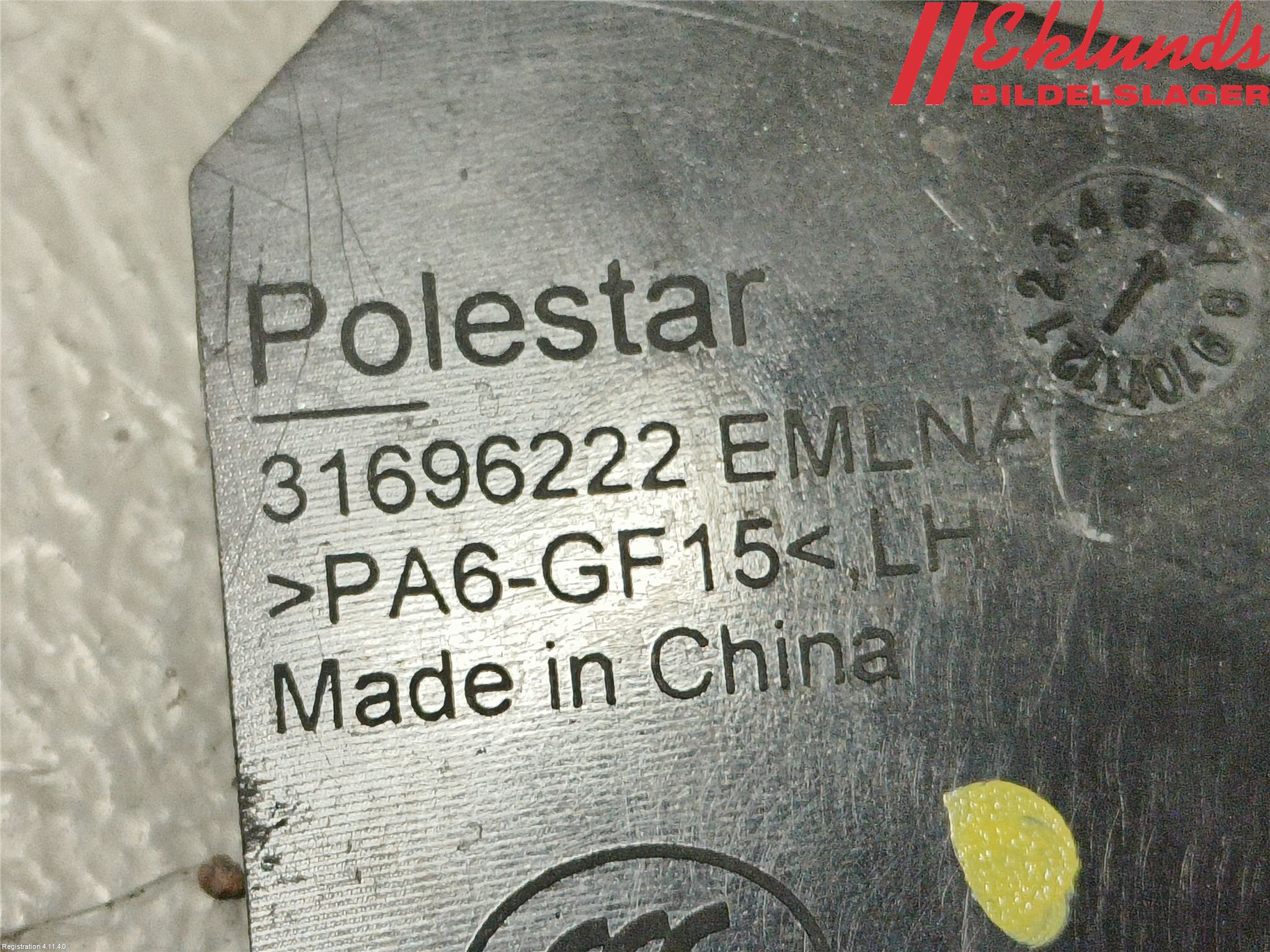 Polestar 2 20- Dörr Dekorlist Bak Vä