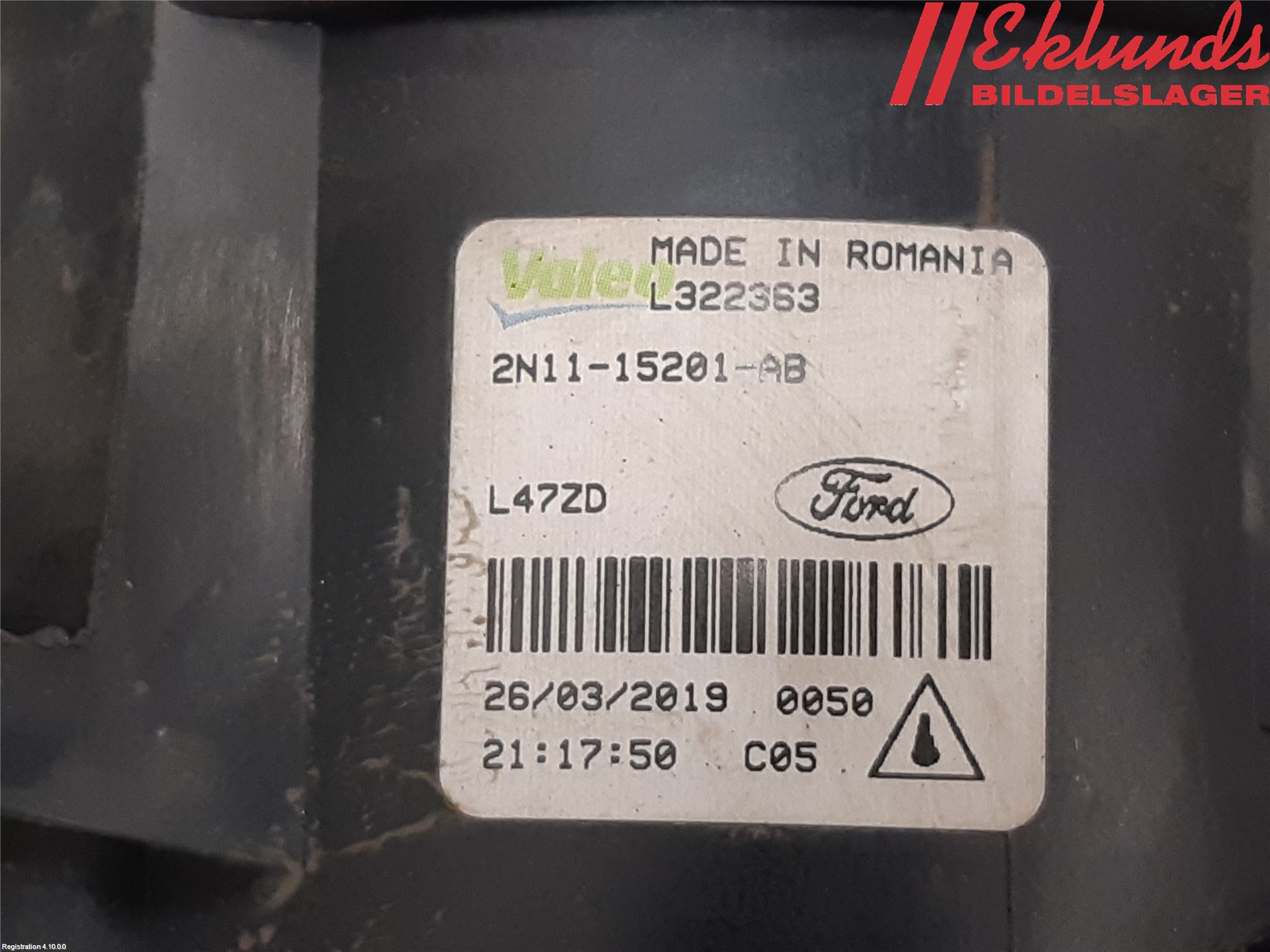 Ford FIESTA 09-12 Dimljus-Varselljus Fram