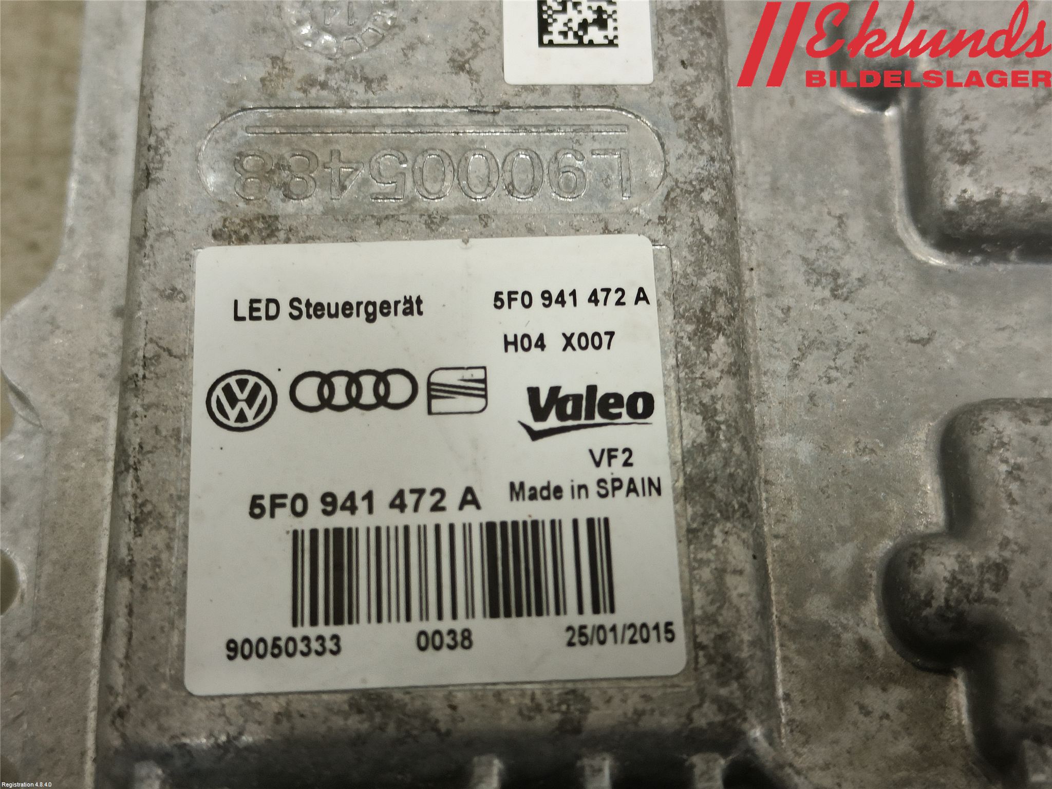 Volkswagen VW GOLF / E-GOLF VII 13-20 Styrenhet Strålkastare