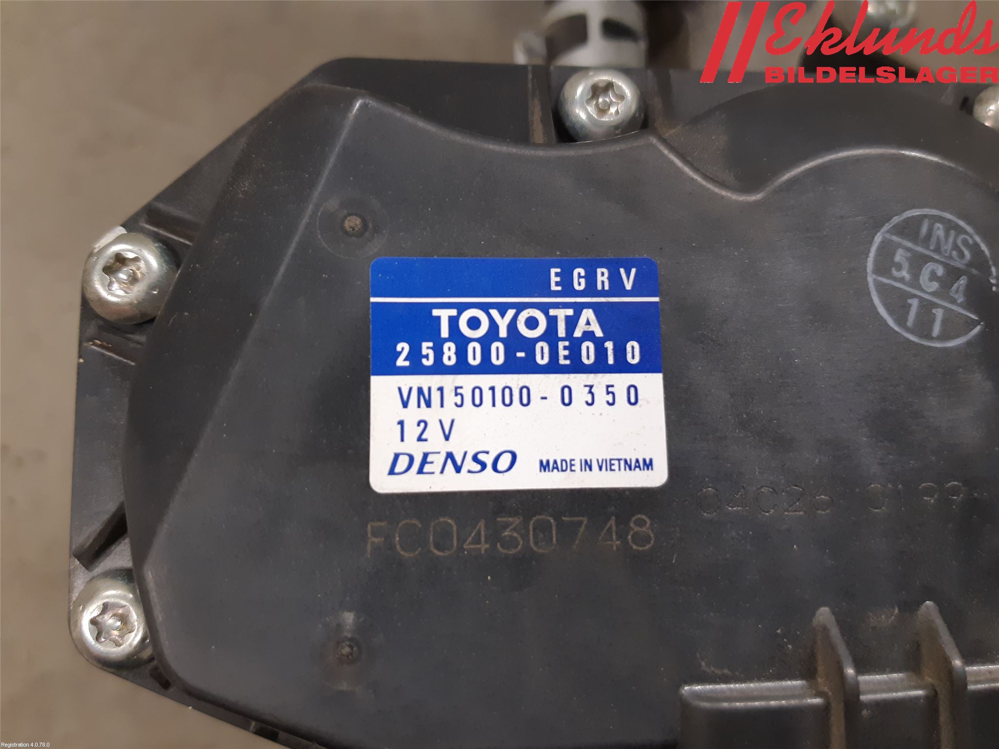 Toyota HILUX 16- Egr Ventil