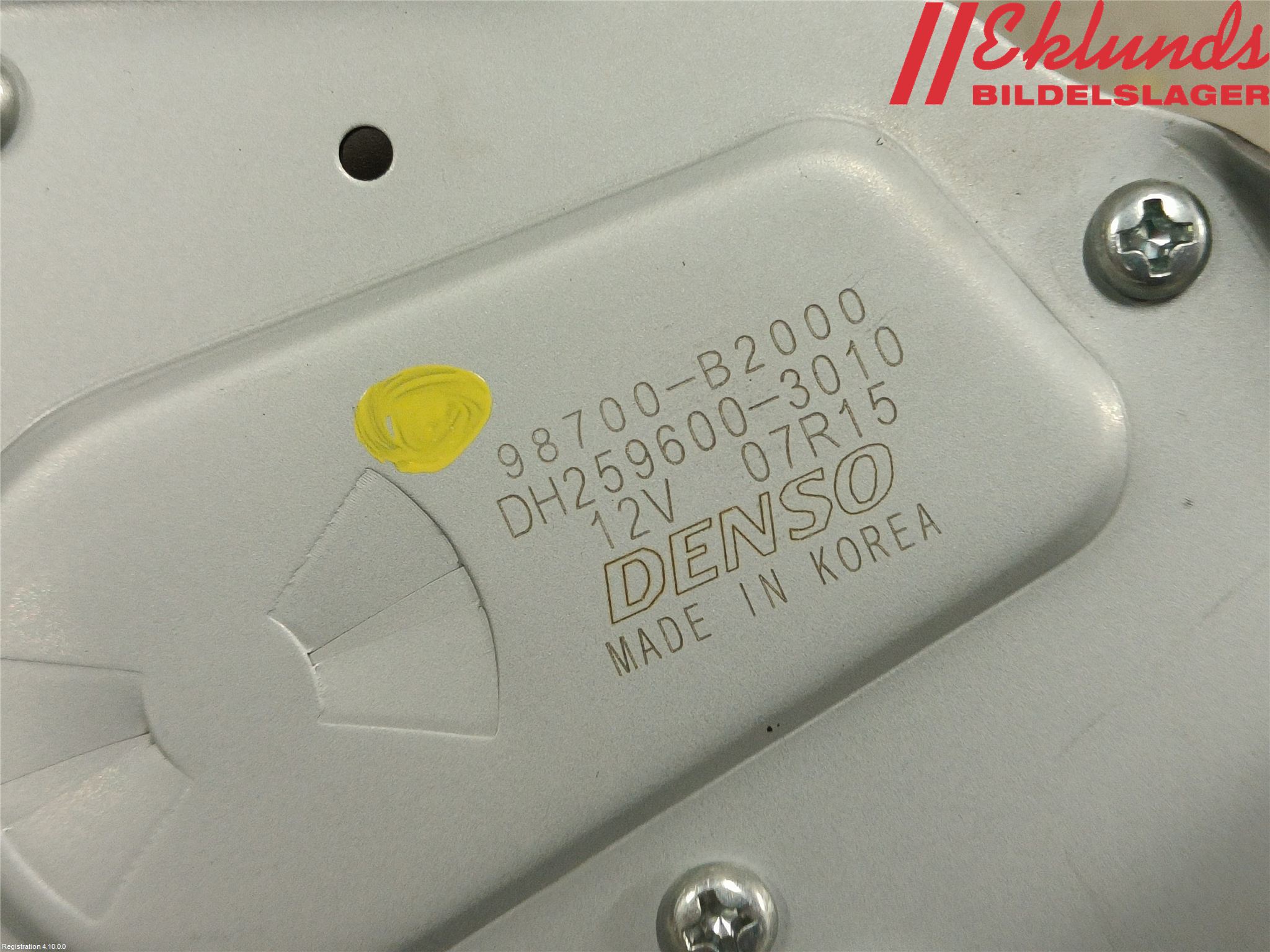 Kia SOUL 09- Torkarmotor Baklucka