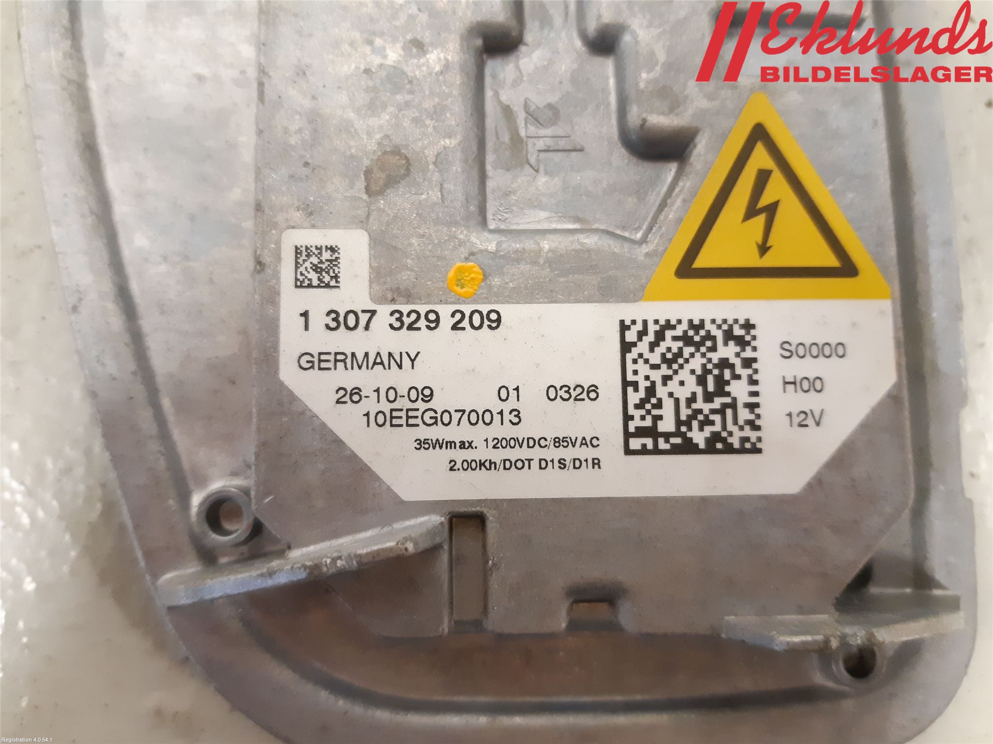 Volvo V50 08-12 Styrenhet Strålkastare