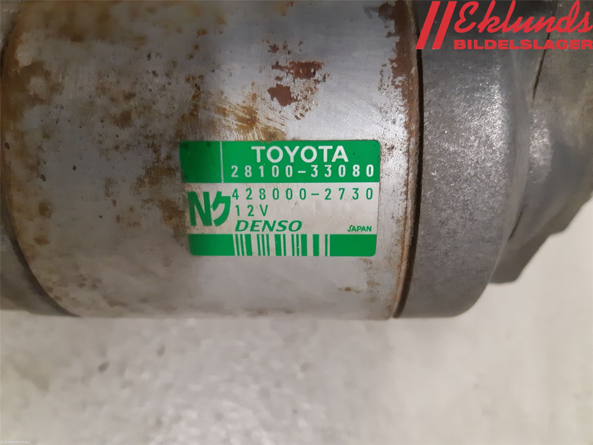 Toyota YARIS XP90 06-11 Startmotor Diesel