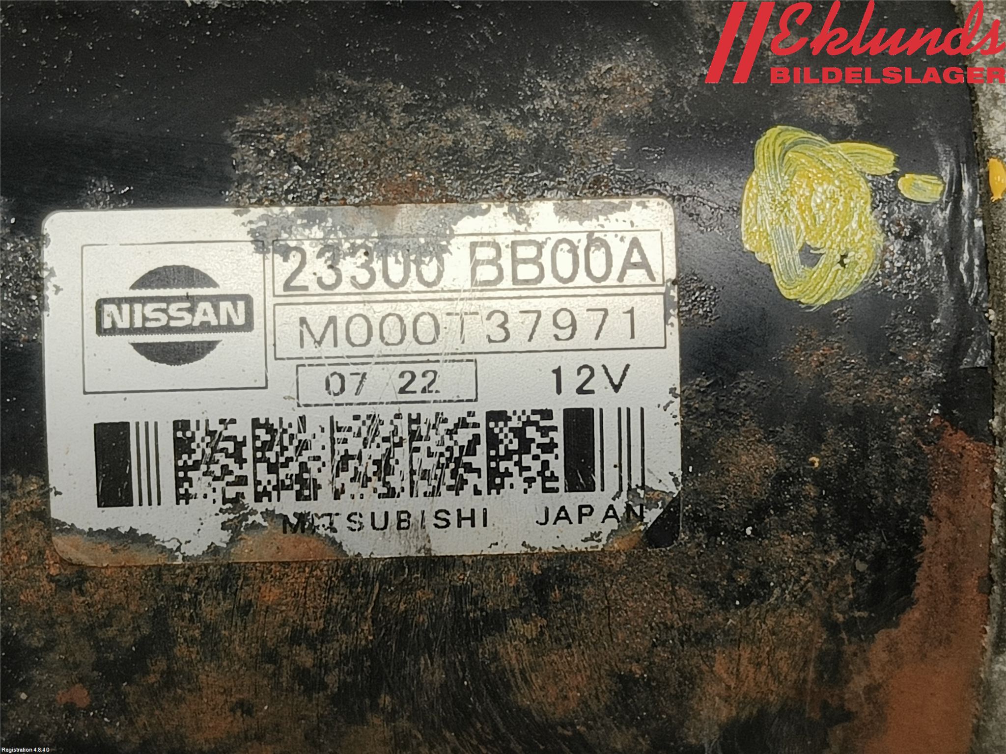 Nissan QASHQAI 10-14 Startmotor