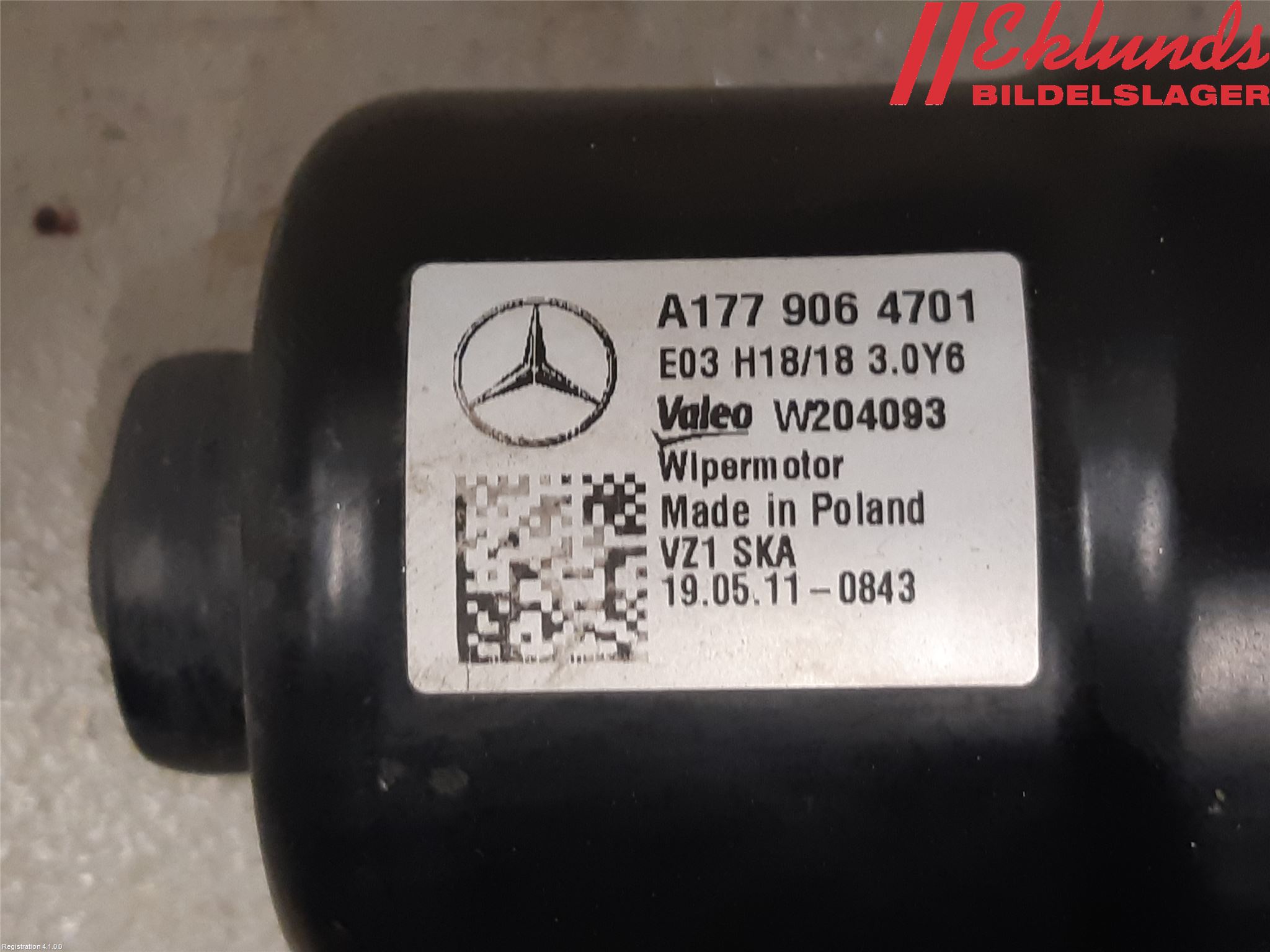 Mercedes-Benz MB CLA-KLASS (C118/X118) 19- Torkarmotor Vindruta