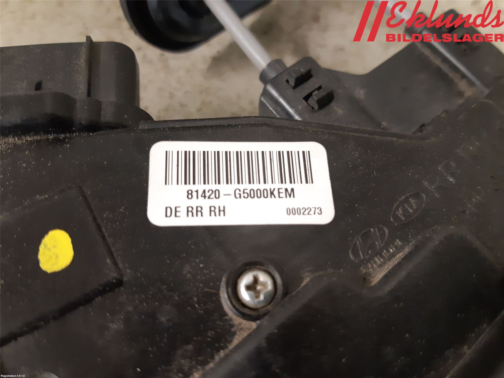 Kia NIRO (DE) 17-22 Låskista-Dörrlås