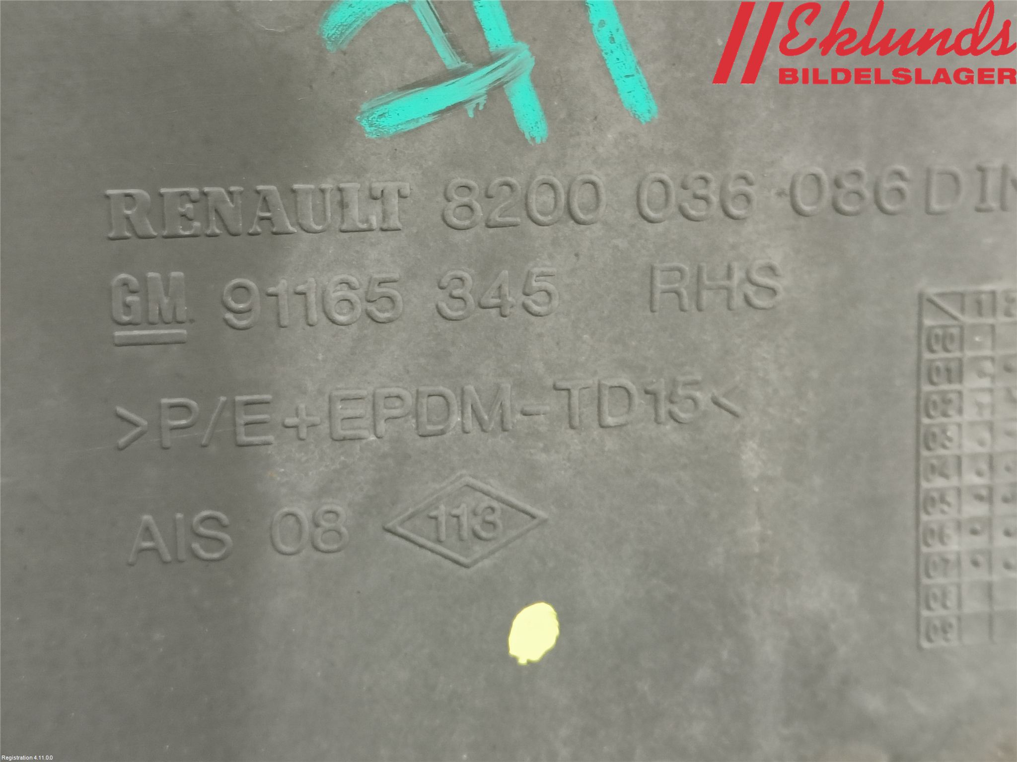 Opel VIVARO 01-14 Dörr Dekorlist Fram Hö