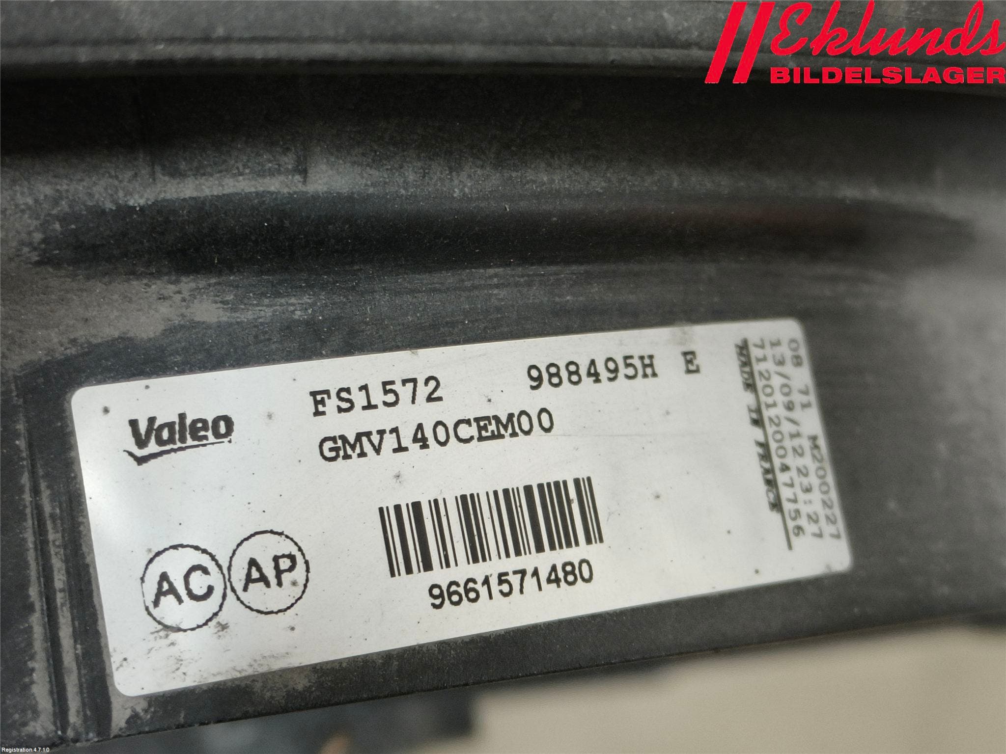 Peugeot 308 08-13 Kylfläkt El