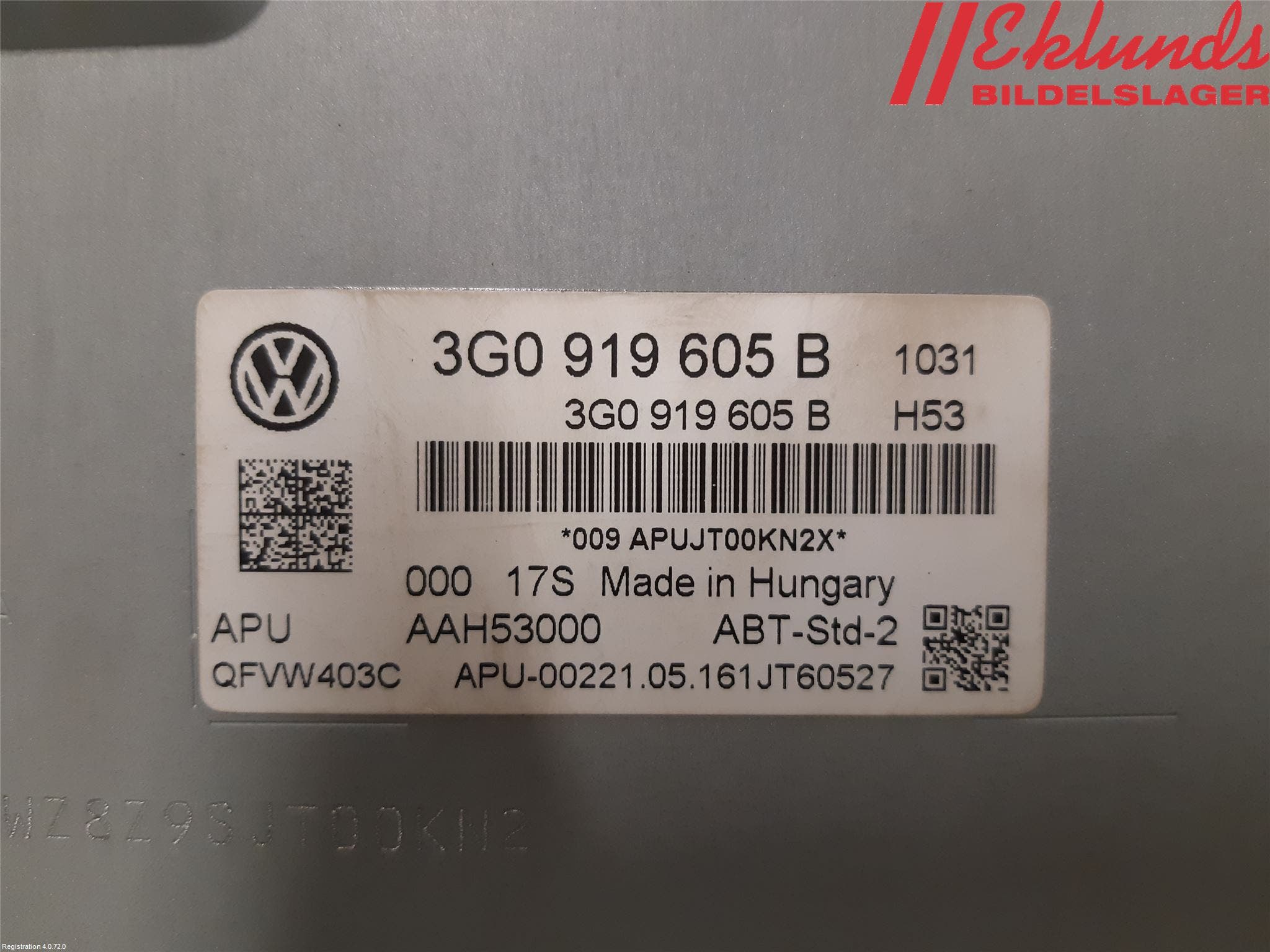 Volkswagen VW GOLF / E-GOLF VII 13-20 Cd Radio - Multimediapanel