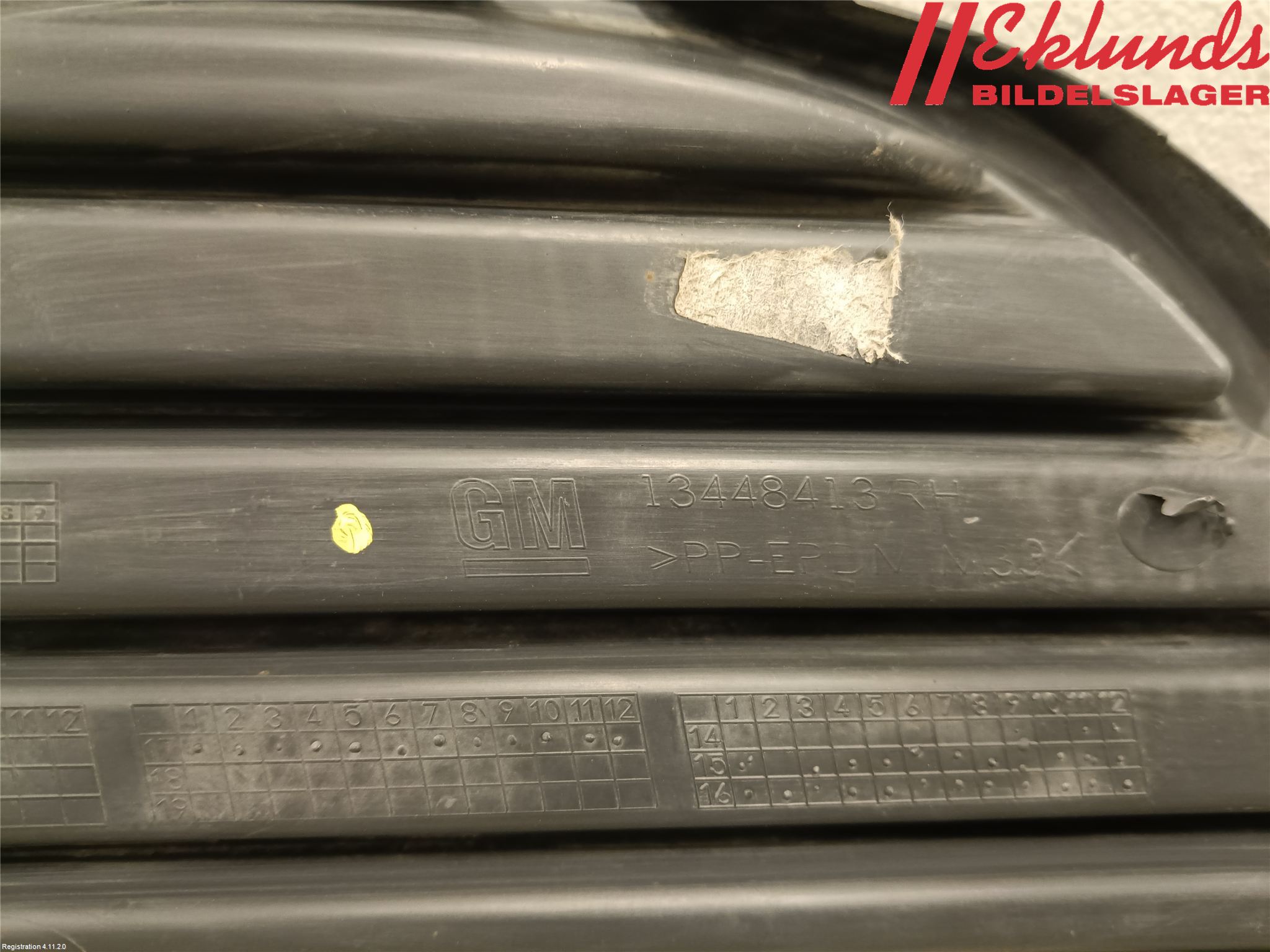 Opel ASTRA K 16-22 Stöt Utfyllnad-List-Grill