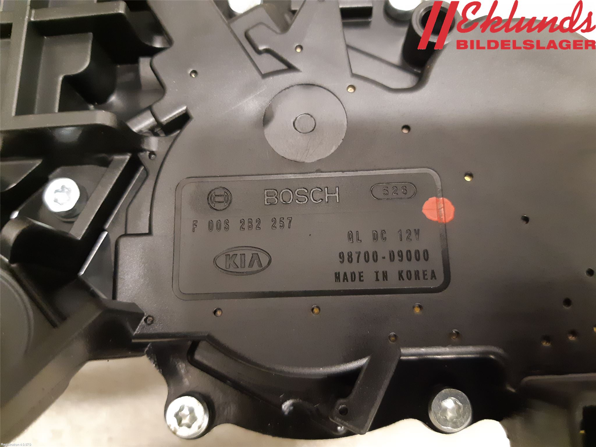 Kia SPORTAGE (QL) 16-21 Torkarmotor Baklucka