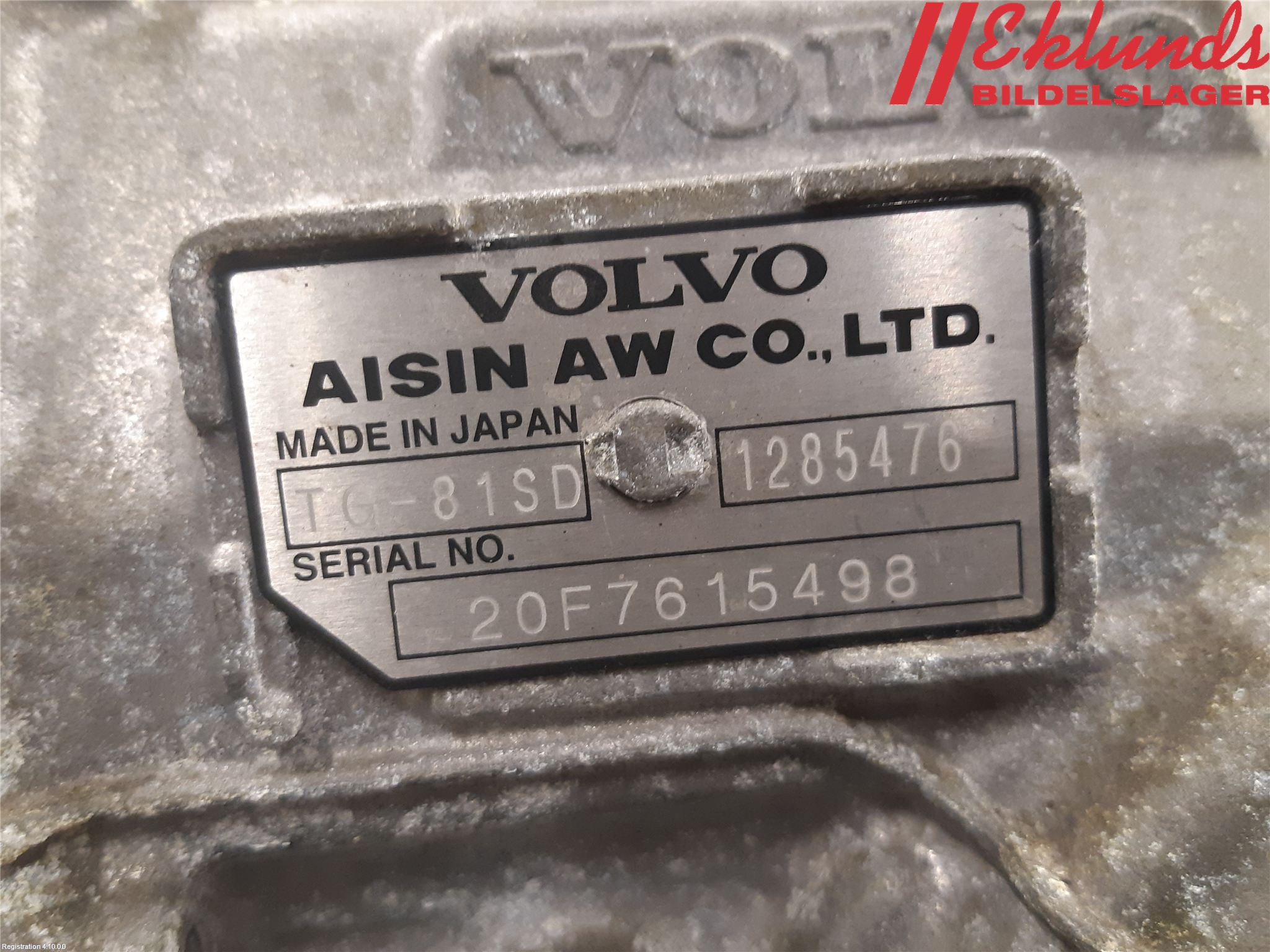 Volvo V60 19- Växellåda Automat