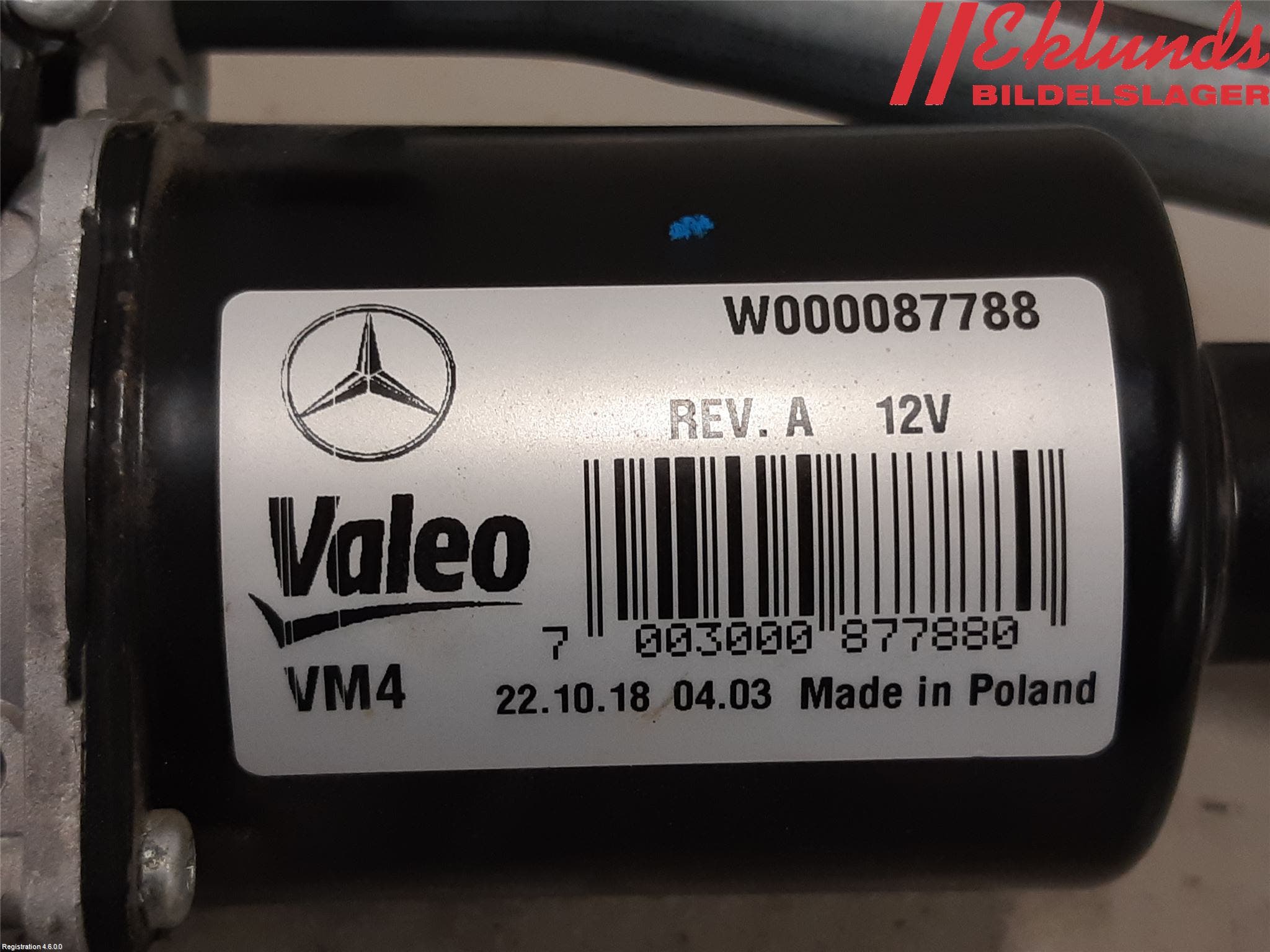 Mercedes-Benz MB SPRINTER (W907/W910) 19- Torkarmotor Vindruta