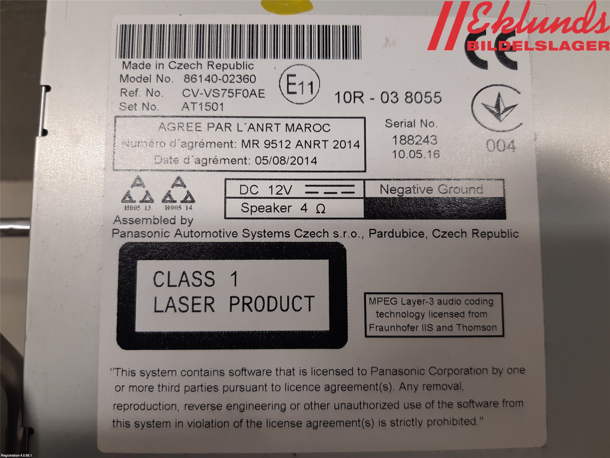 Toyota AURIS 13-19 Cd Radio - Multimediapanel