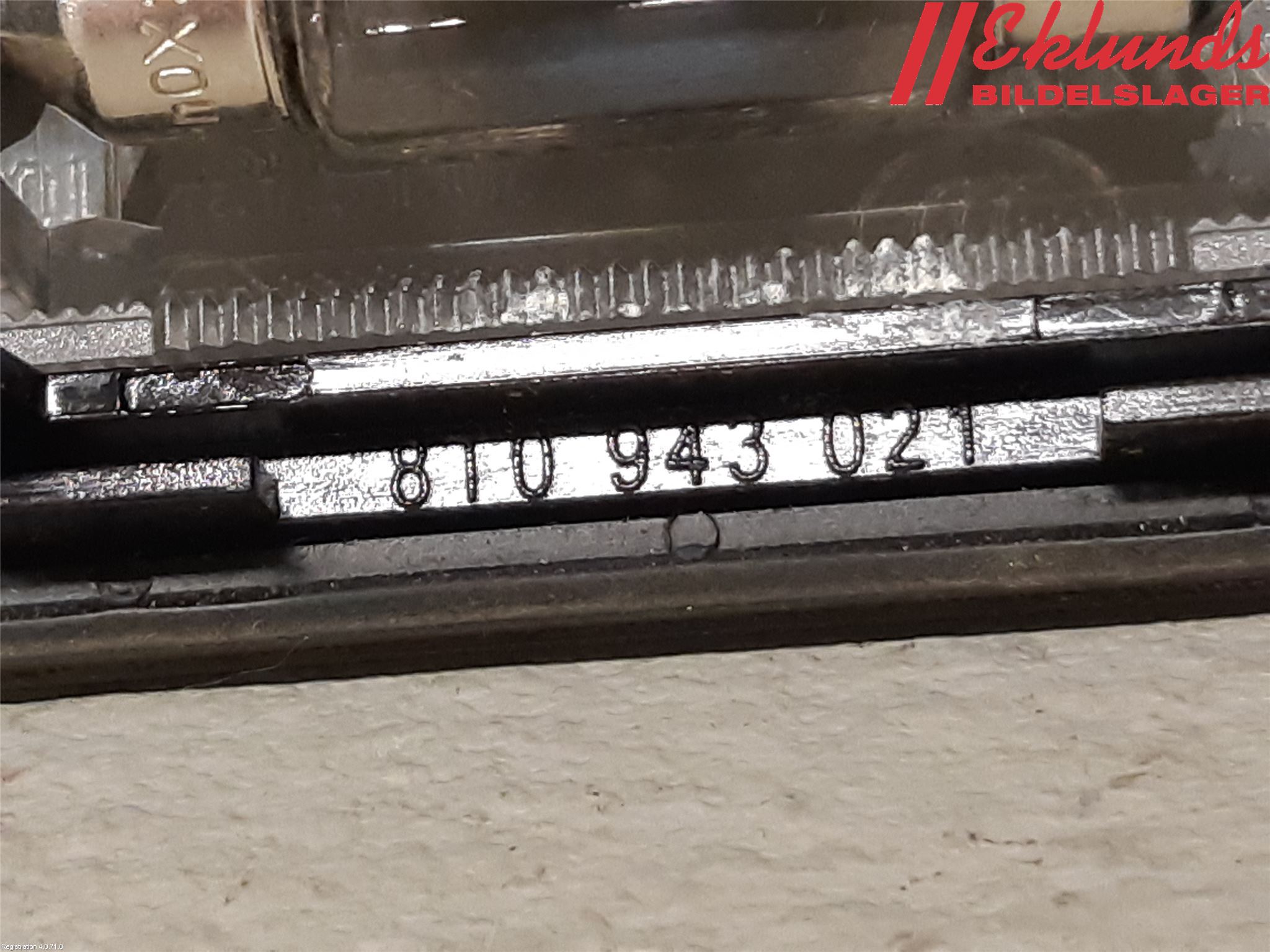 Audi A7/S7 4G 11-17 Skylt Belysning