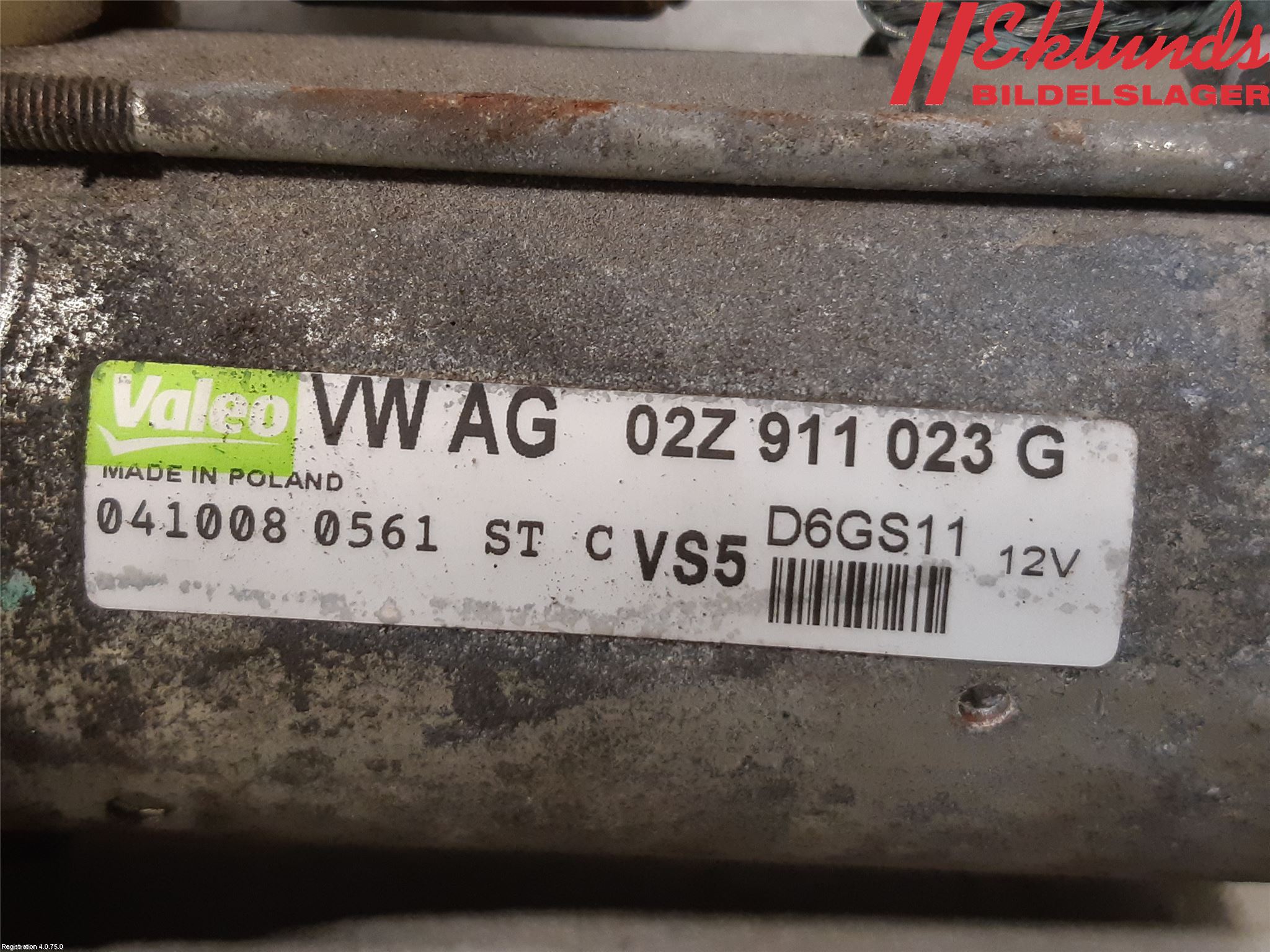 Volkswagen VW GOLF V 04-09 Startmotor Diesel