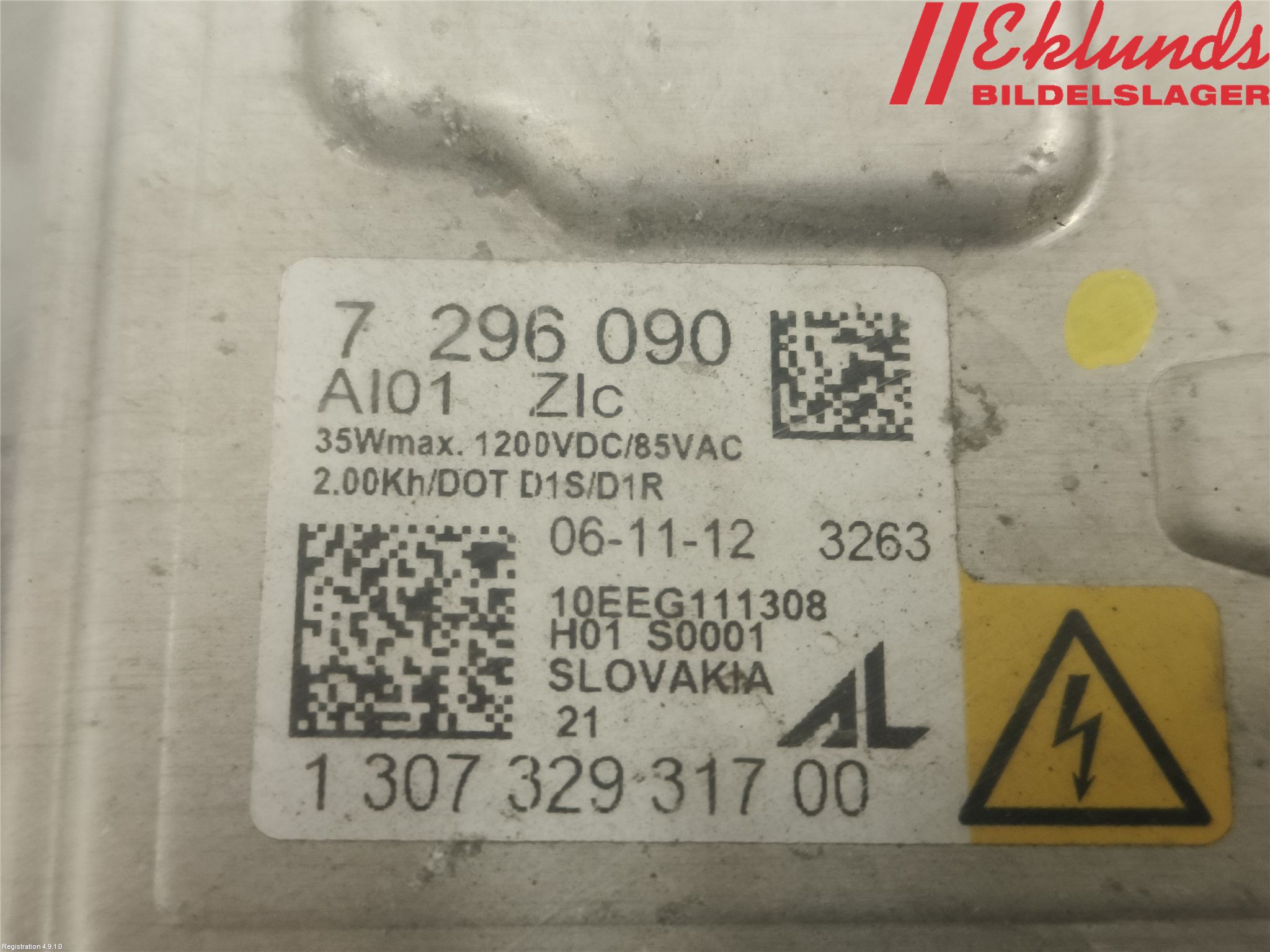 BMW 3 F30/F31/F80 12-19 Styrenhet Strålkastare