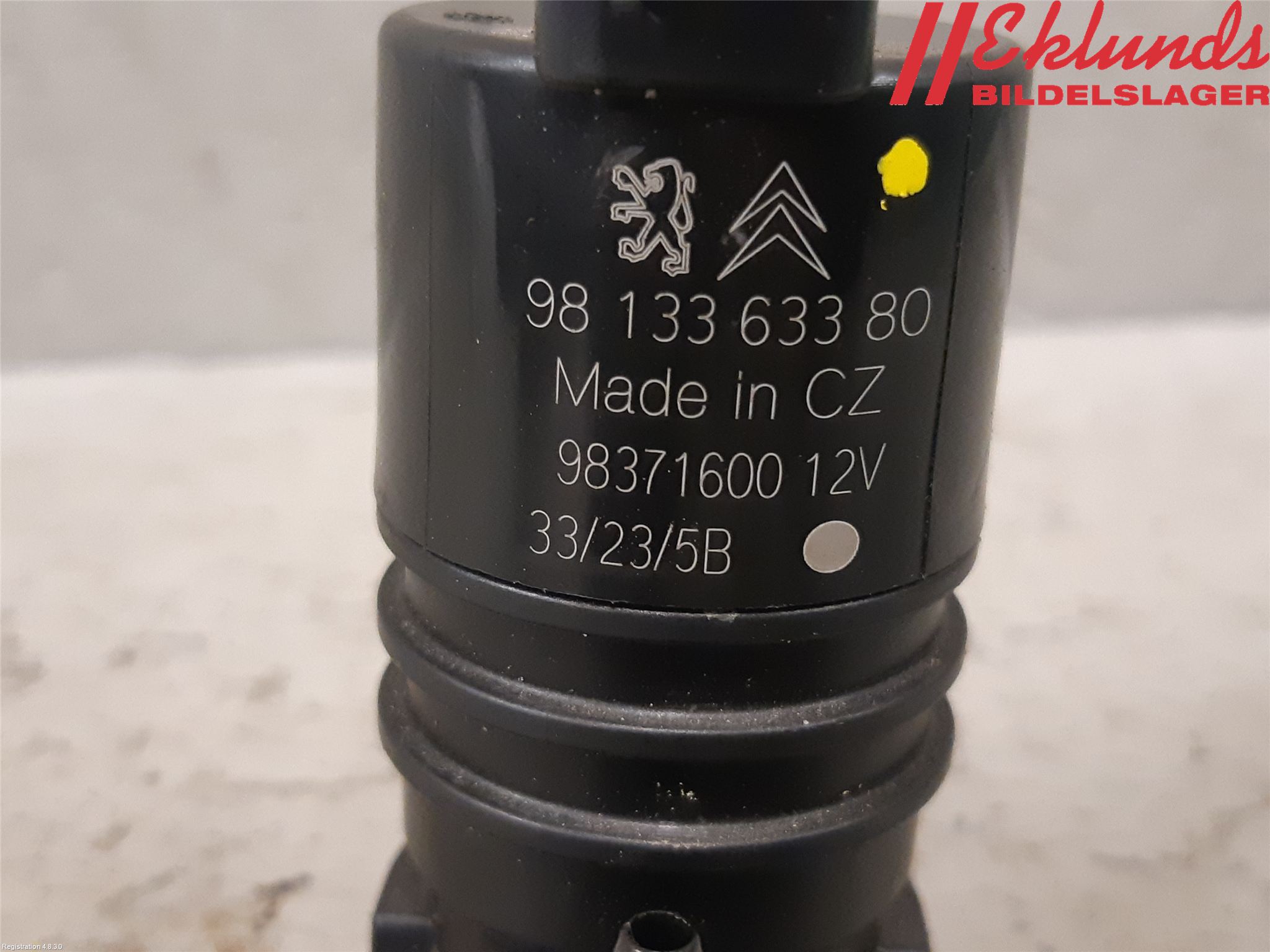 Peugeot 3008 17-24 Spolarpump Vindruta