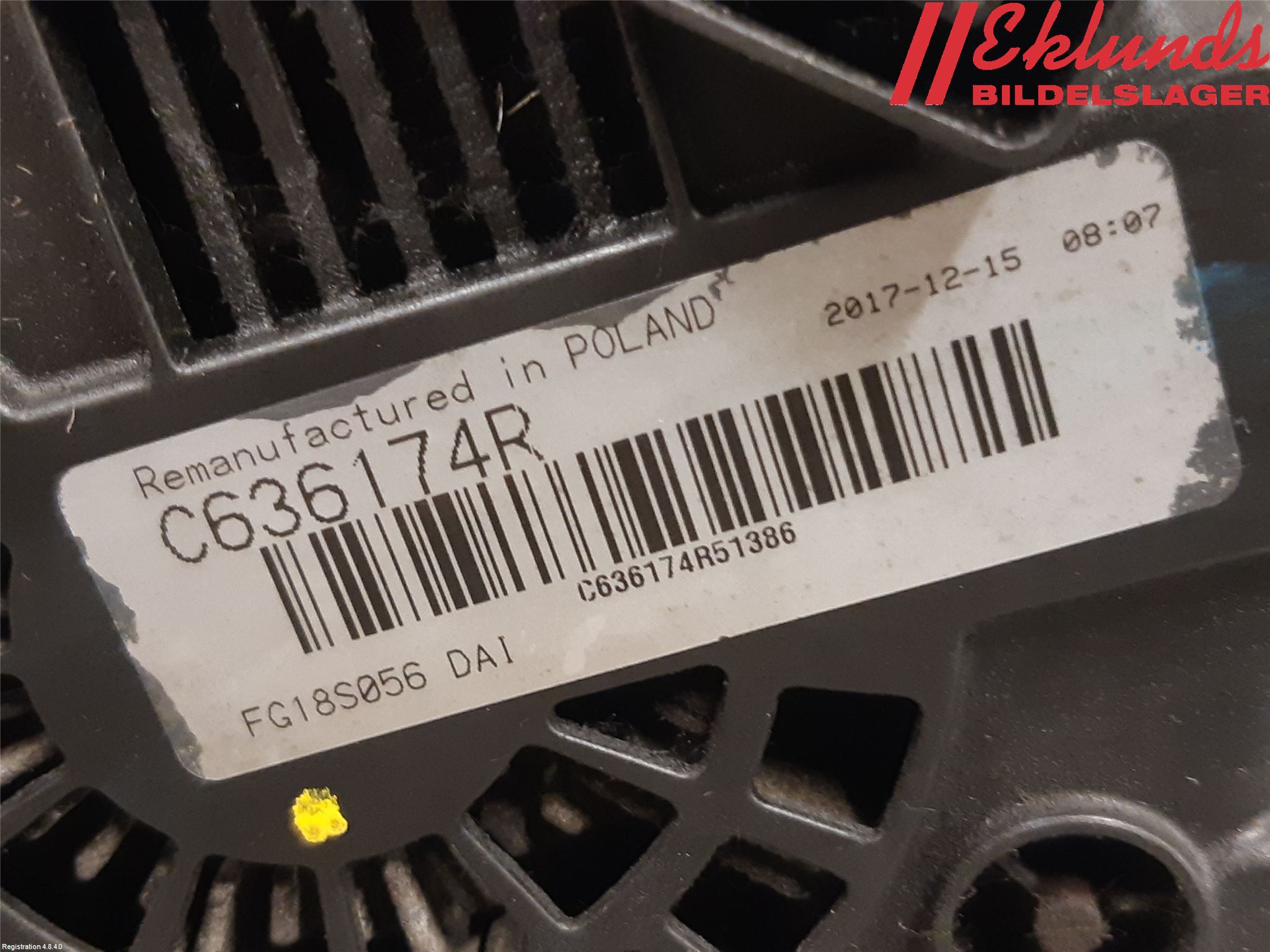 Mercedes-Benz MB SPRINTER (W906) 06-18 Generator