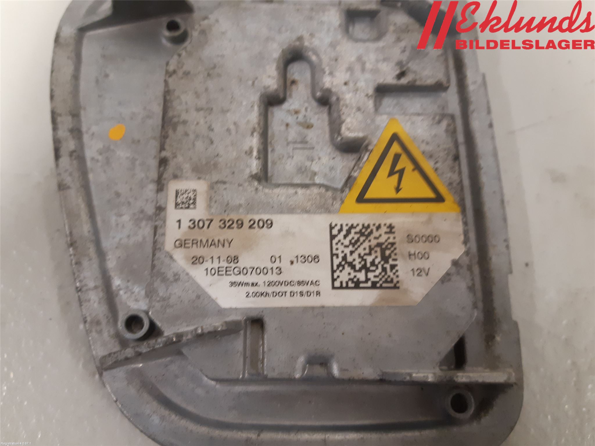 Volvo V50 08-12 Styrenhet Strålkastare