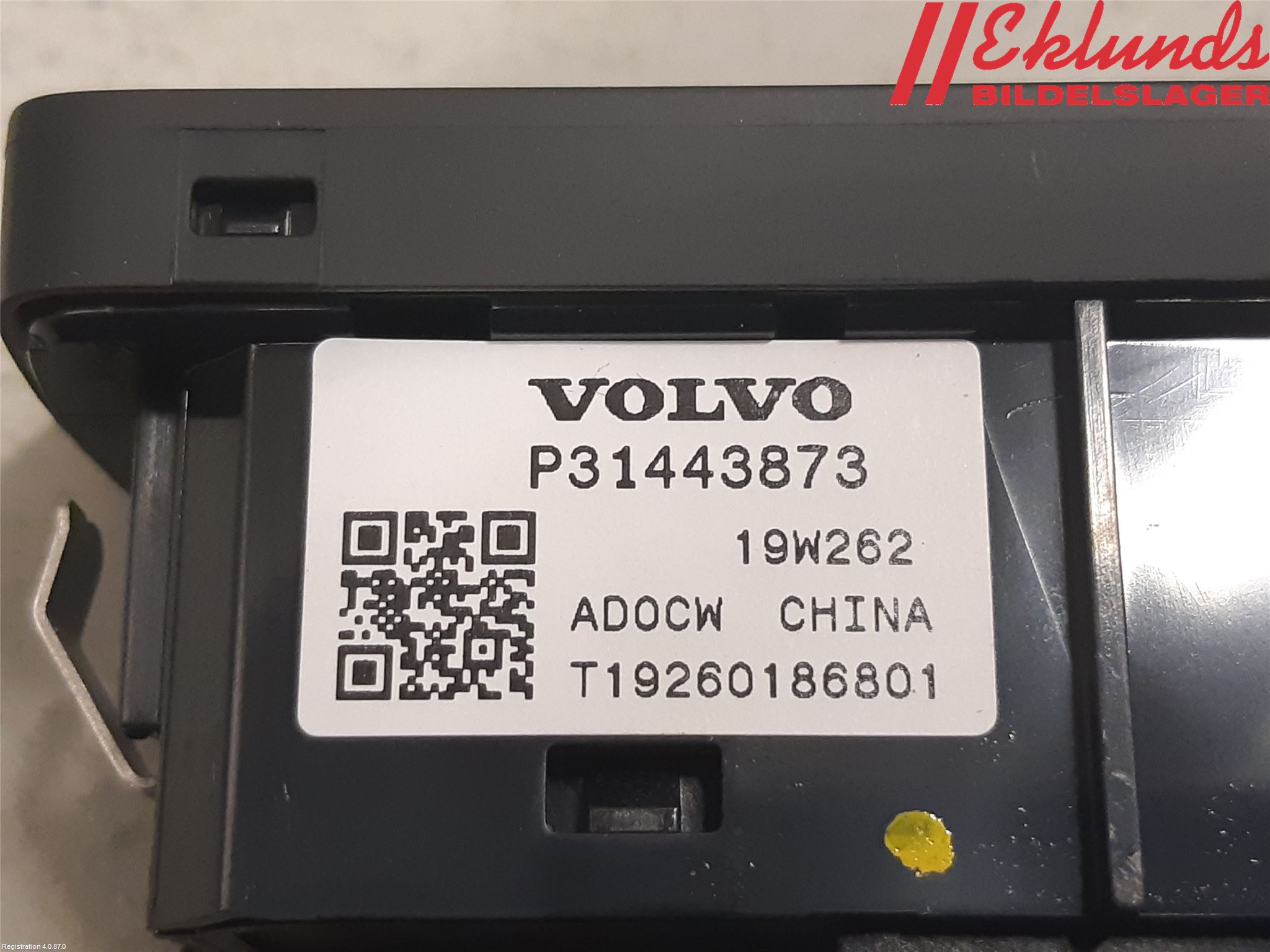 Volvo V60 19- Strömställare Baklucka