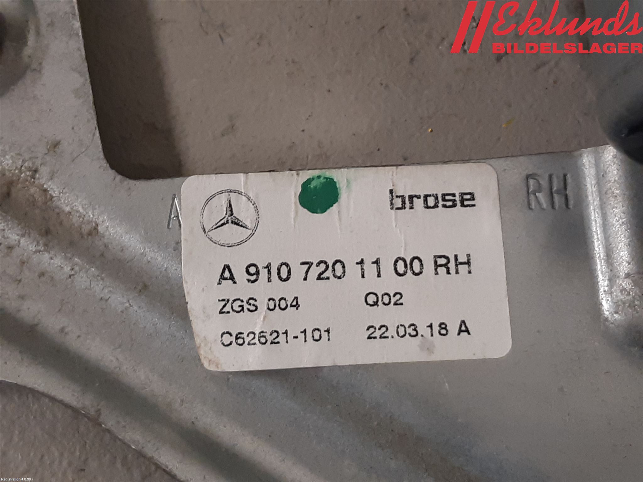 Mercedes-Benz MB SPRINTER (W907/W910) 19- Fönsterhiss El Kompl