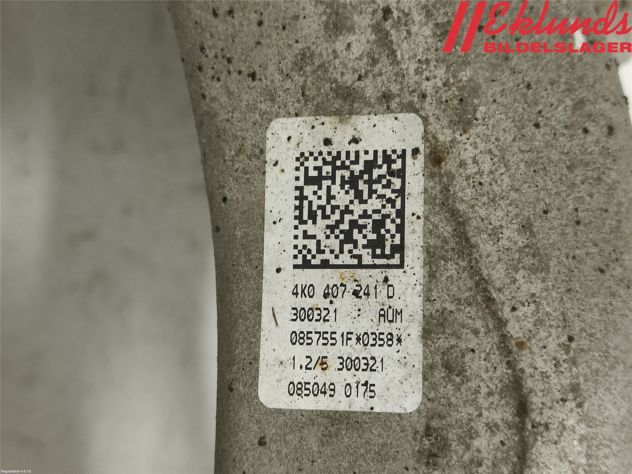 Audi A6 F2/C8 19- Styrspindel Lagerhus Vä