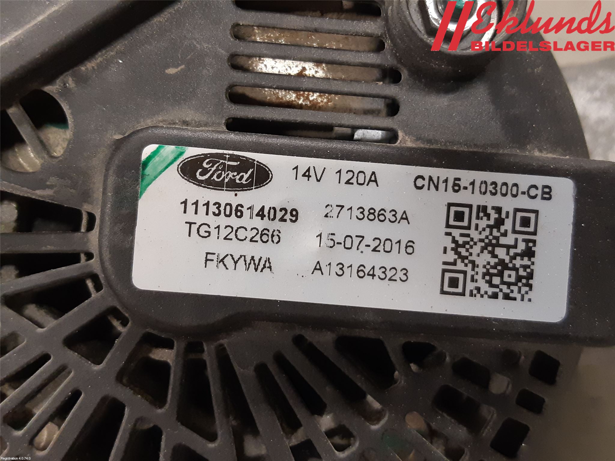 Ford KA+ 16-20 Generator