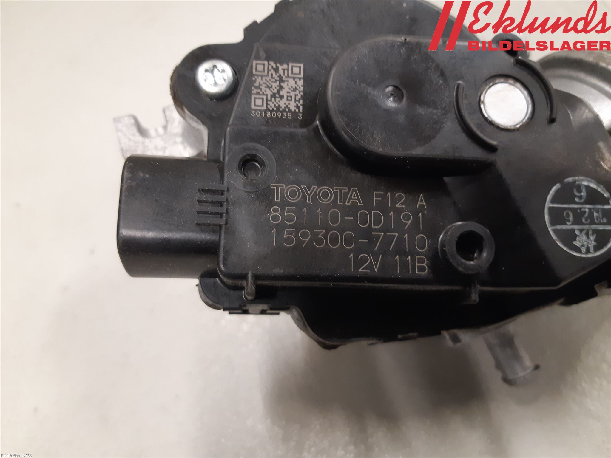 Toyota YARIS XP130 15-20 Torkarmotor Vindruta