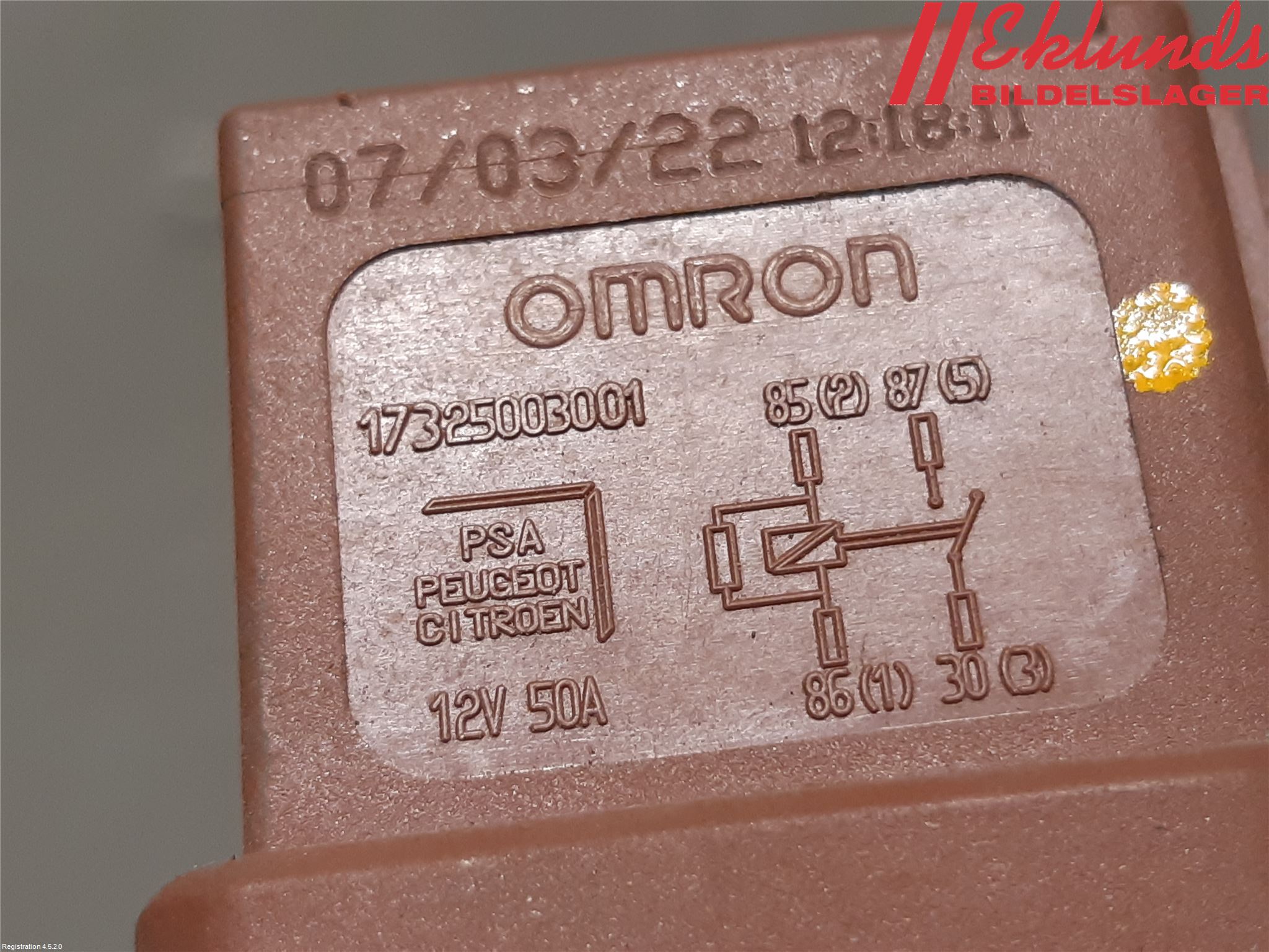 Peugeot PARTNER/E-PARTNER 19- Relä Övrigt