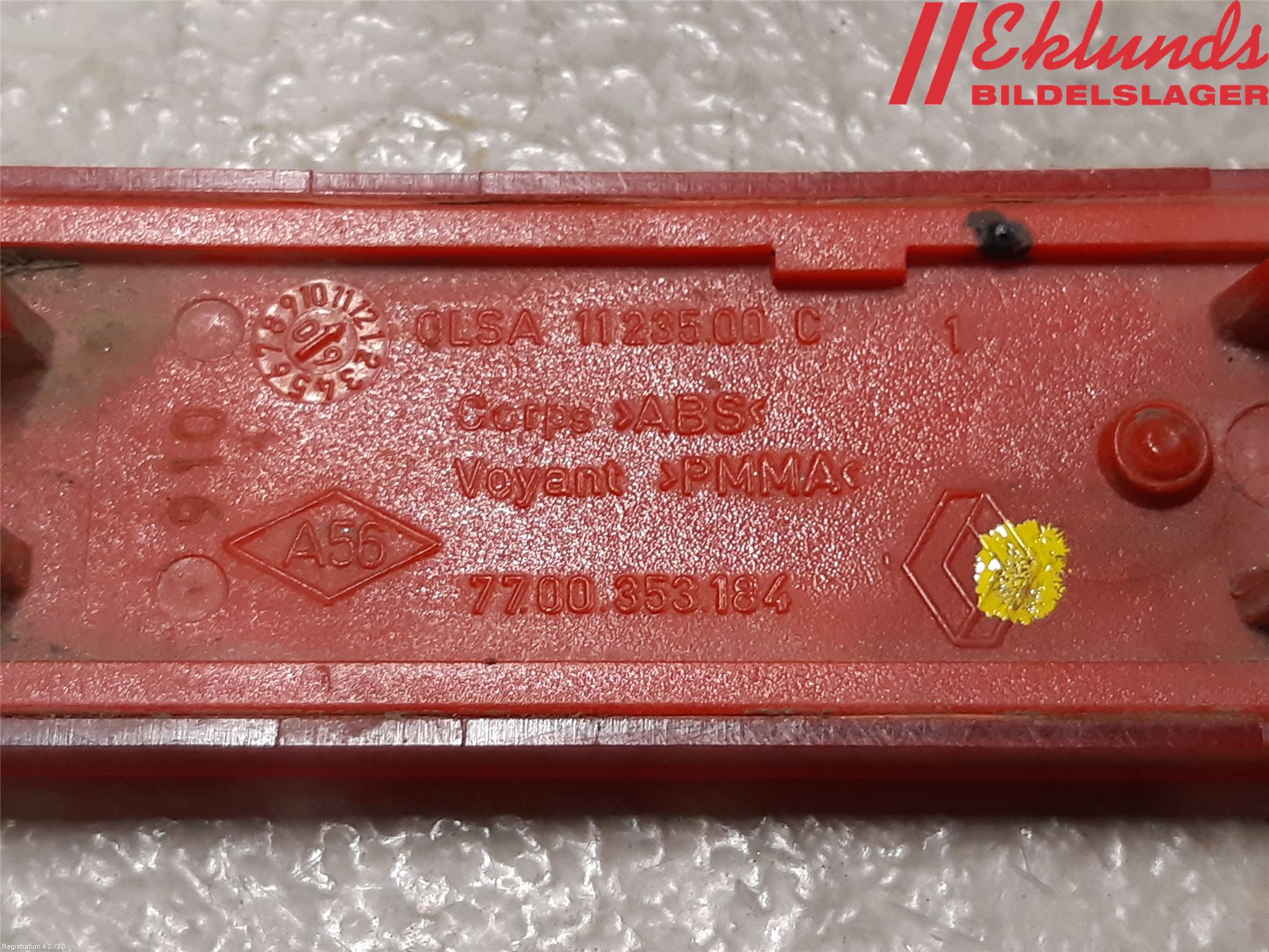 Opel VIVARO 01-14 Dimljus/Reflex Bak