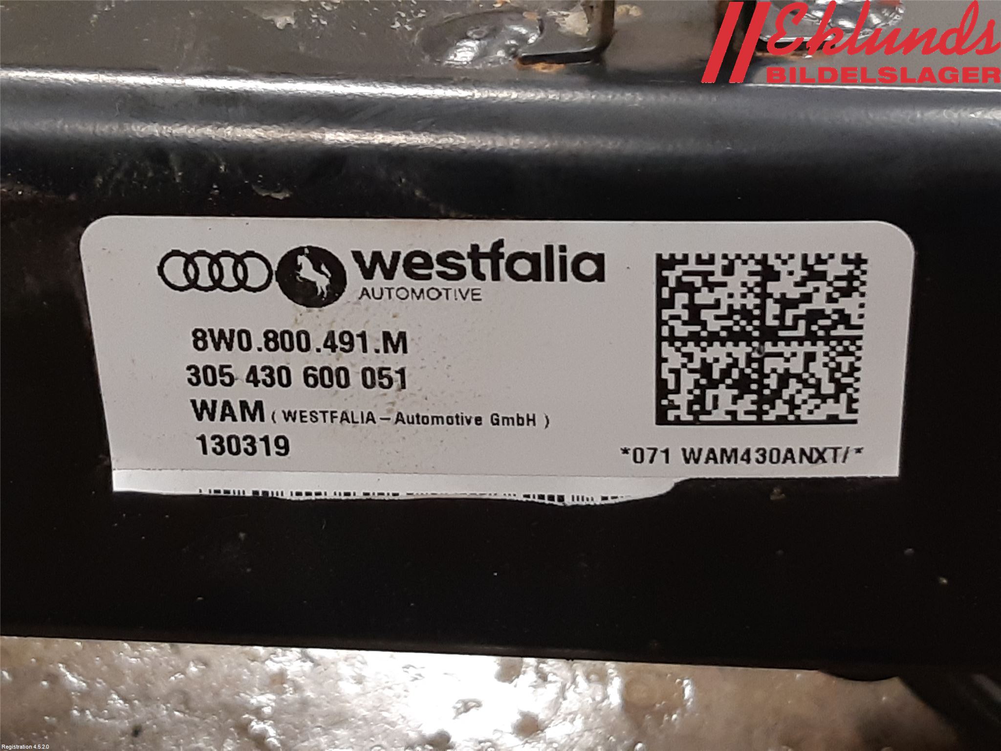 Audi A4/S4 B9 16-19 Dragkrok