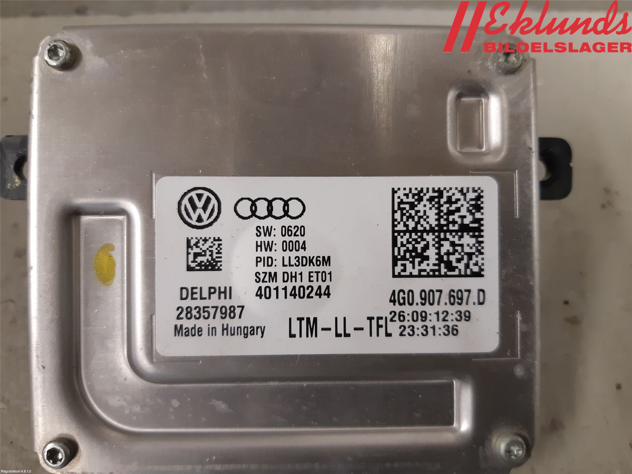 Audi A5 07-16 Styrenhet Strålkastare