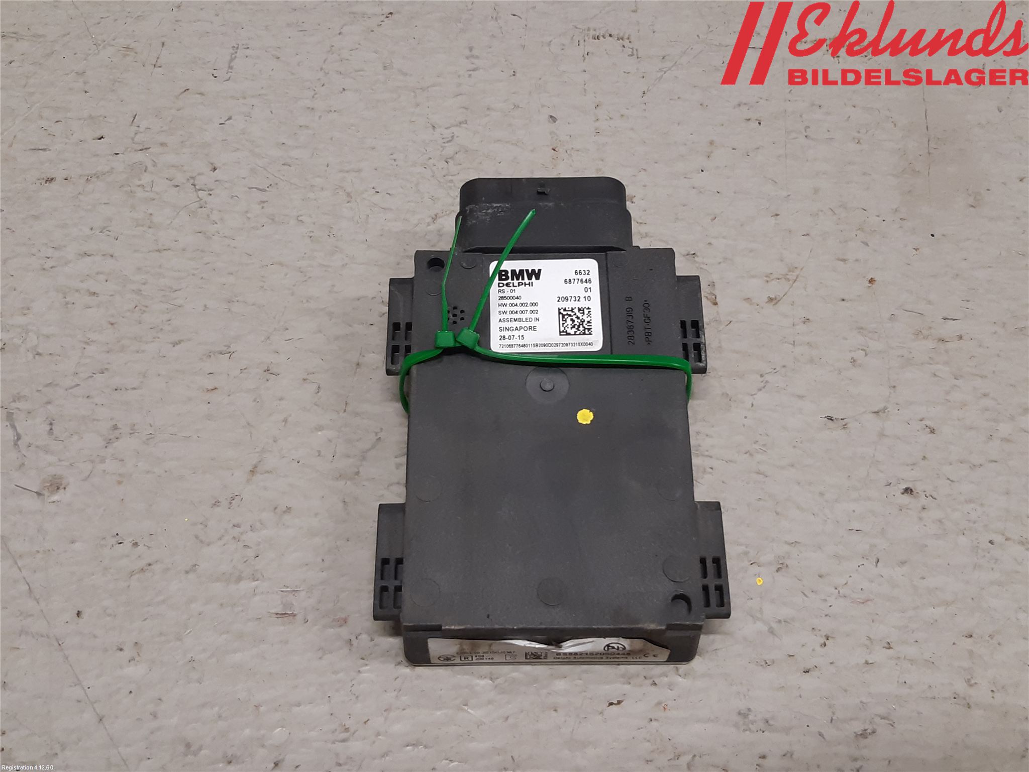 BMW 7 G11/G12 15-22 Sensor Aktivt Kollisionsskydd