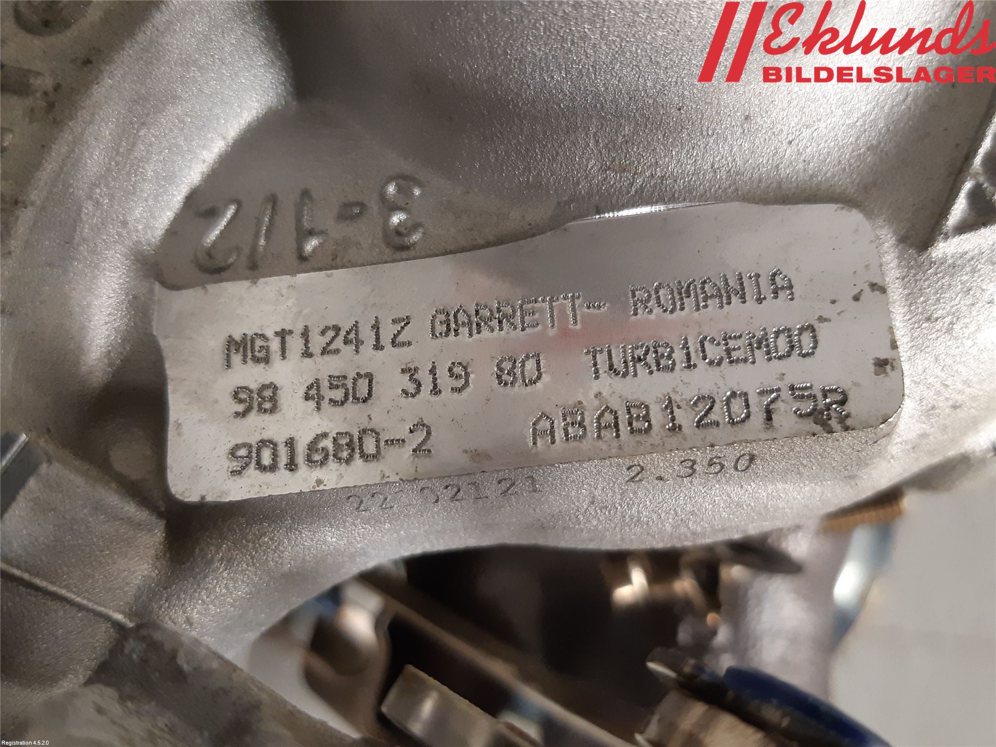 Peugeot 2008/E-2008 20- Turboaggregat