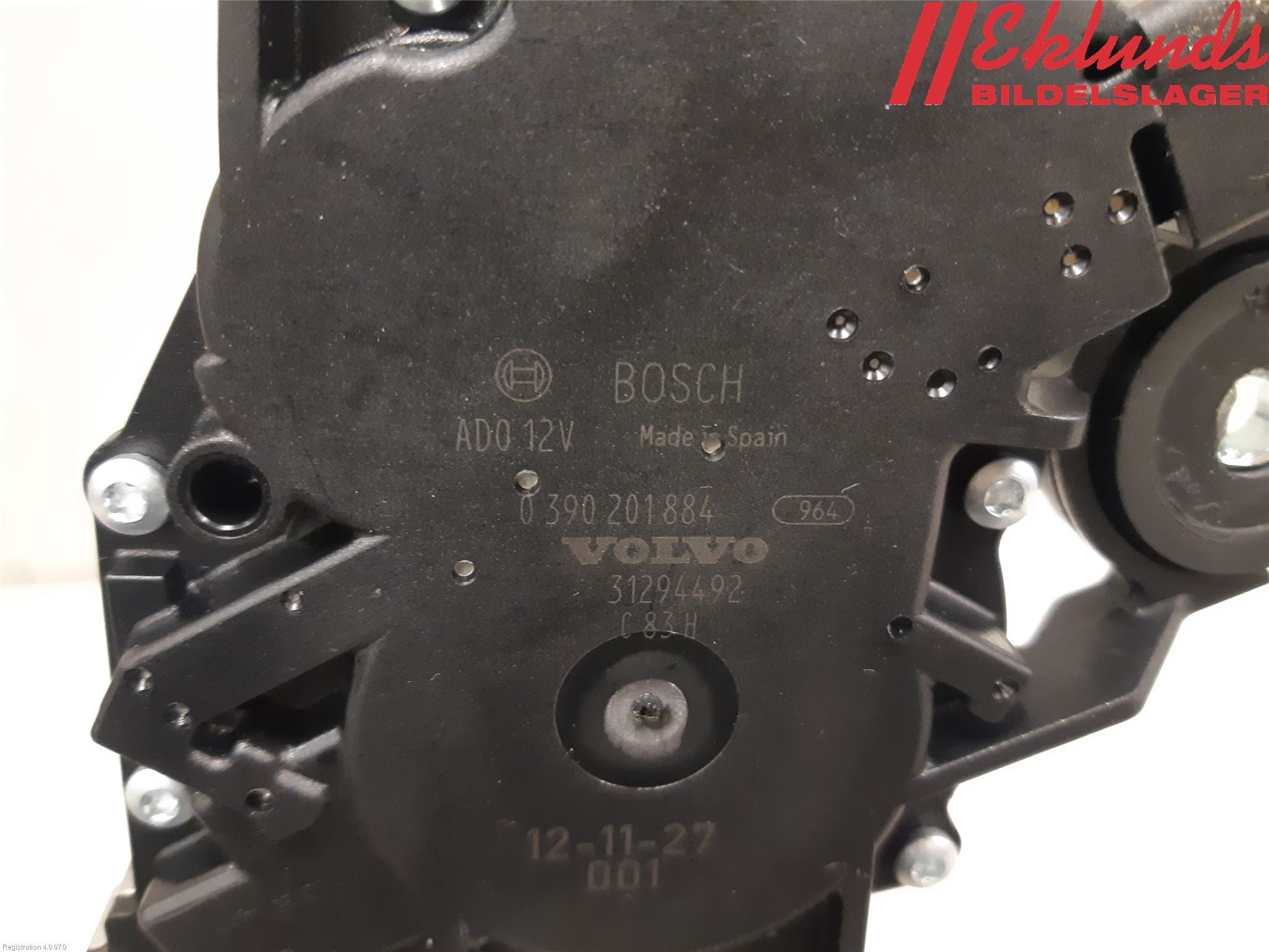 Volvo V60 11-13 Torkarmotor Baklucka
