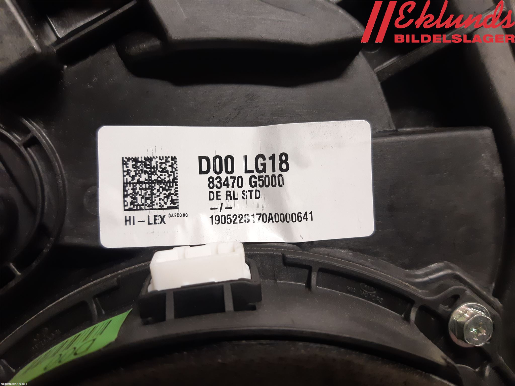 Kia NIRO (DE) 17-22 Fönsterhiss El Kompl