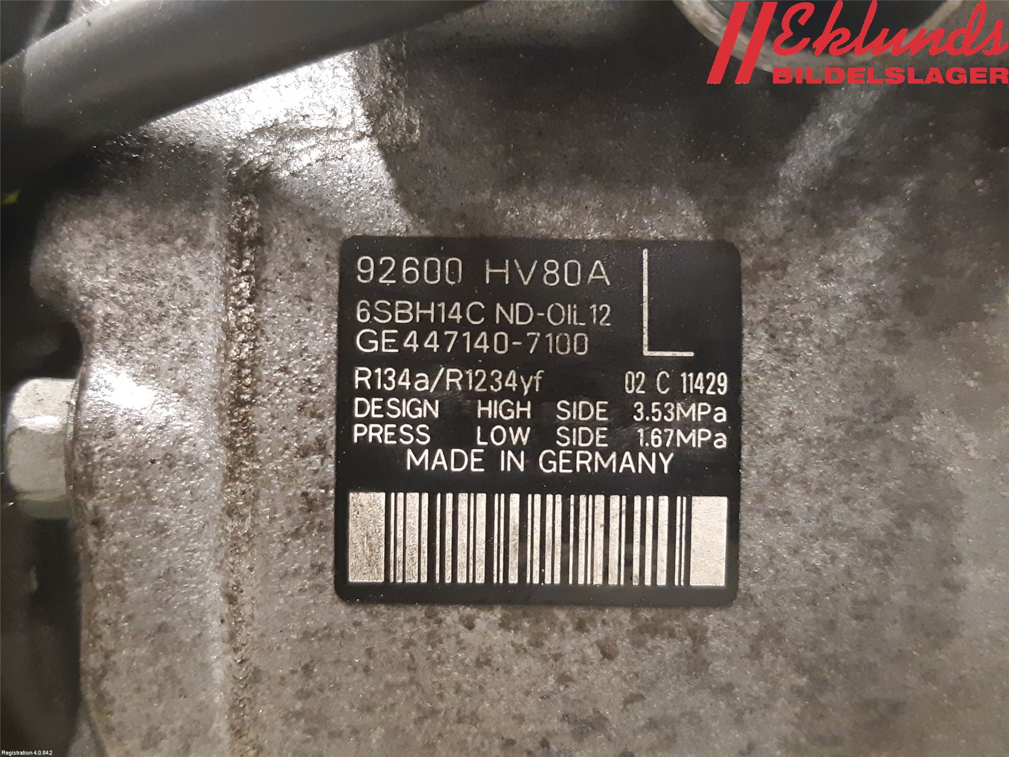 Nissan QASHQAI 17-21 Ac Kompressor