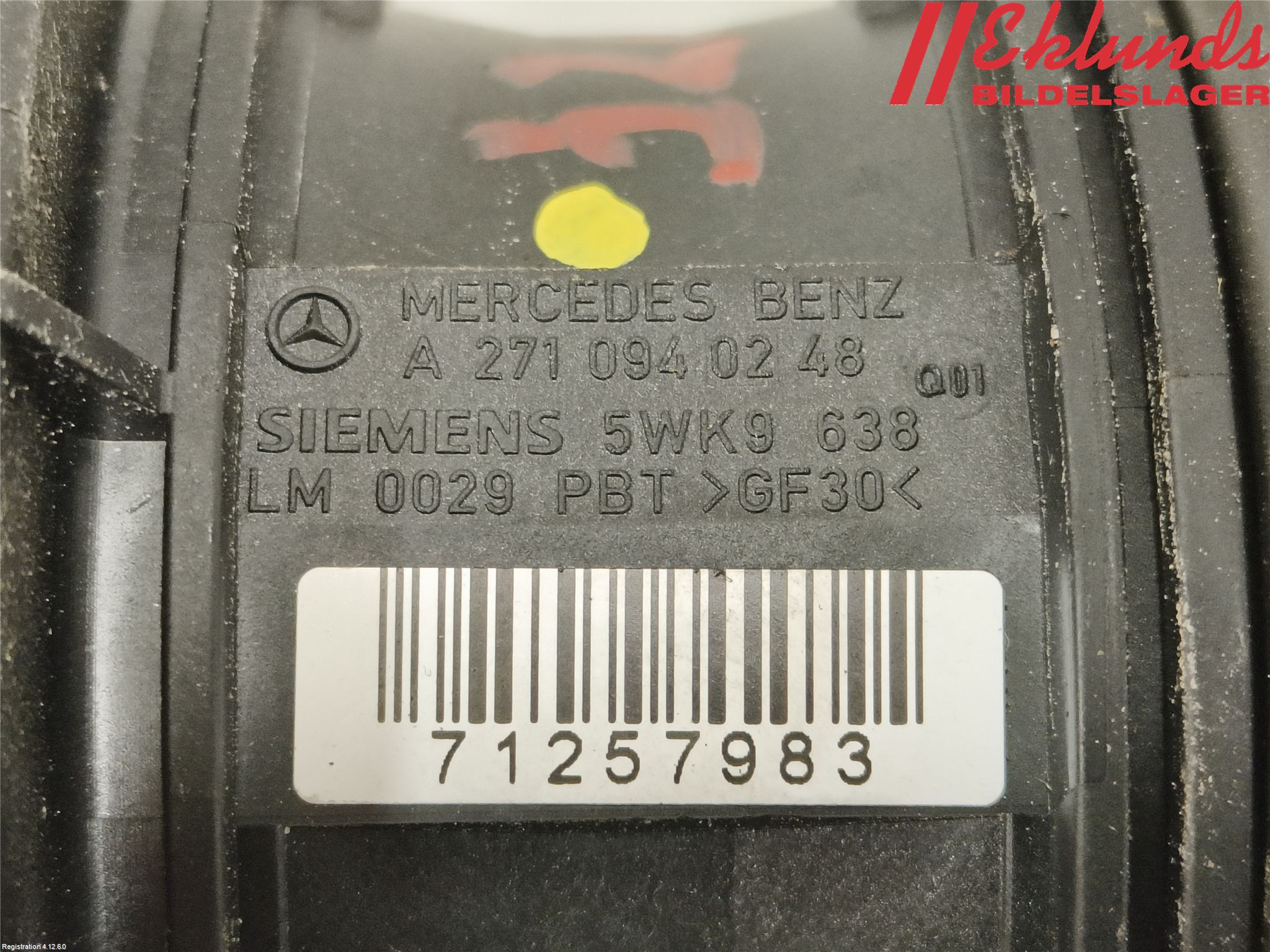 Mercedes-Benz MB C (203) 00-07 Injluftmassamätare