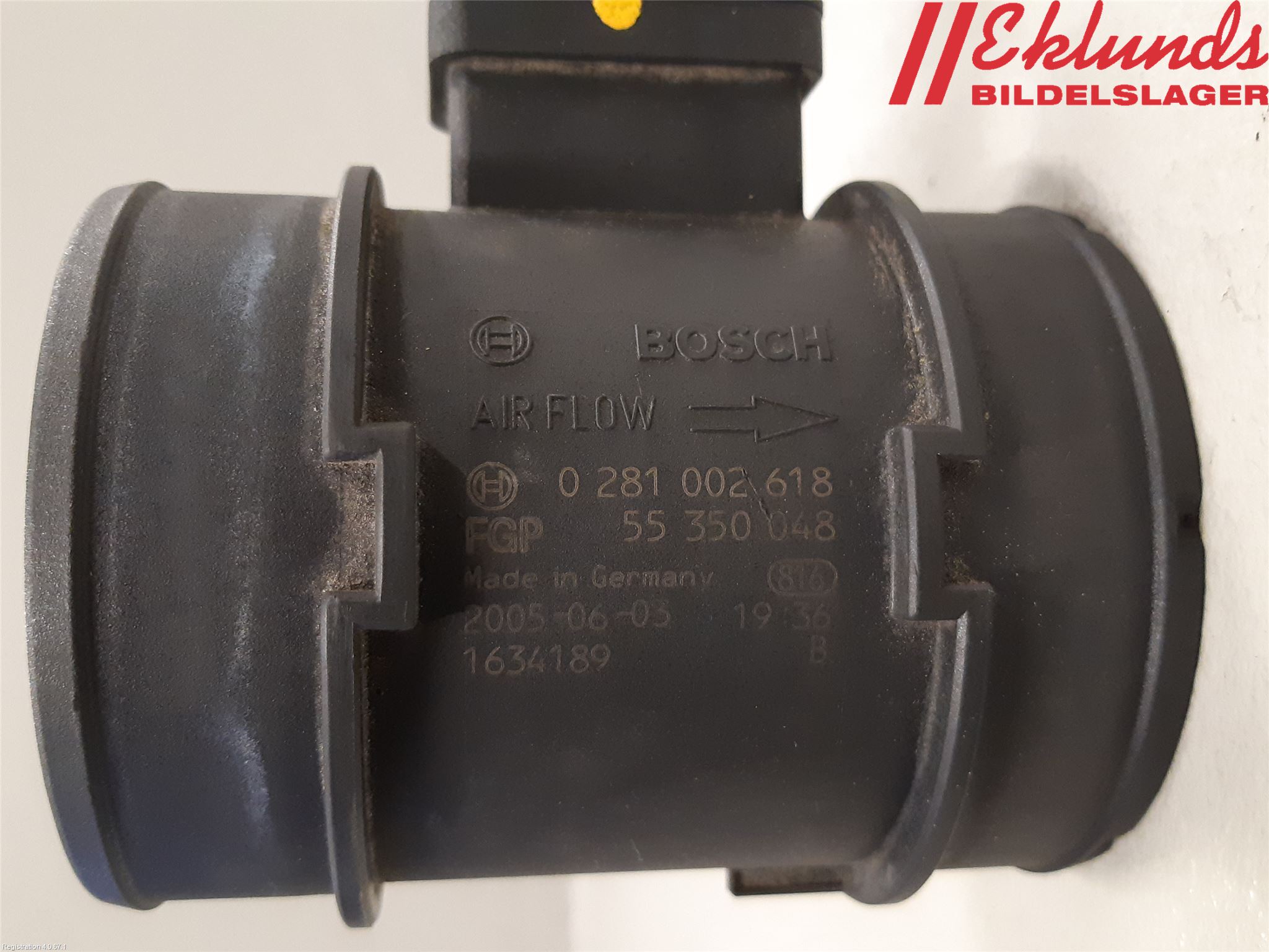 Saab 9-5     06-10 Injluftmassamätare