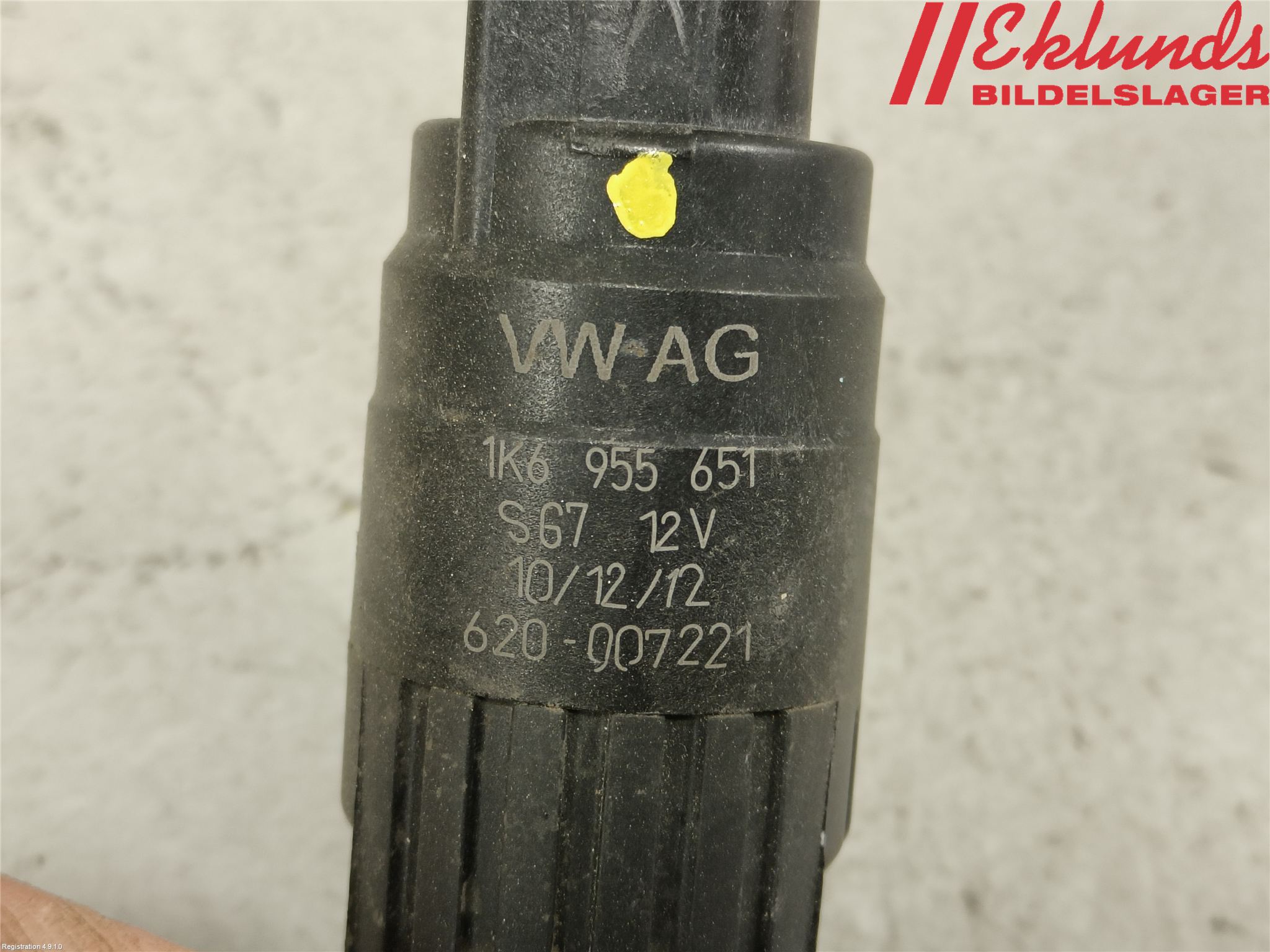 Volkswagen VW GOLF / E-GOLF VII 13-20 Spolarpump Vindruta