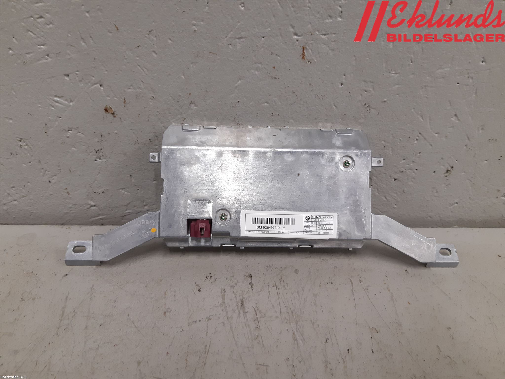 BMW 5 F10/F11/F18 09-17 Kontrolldisplay