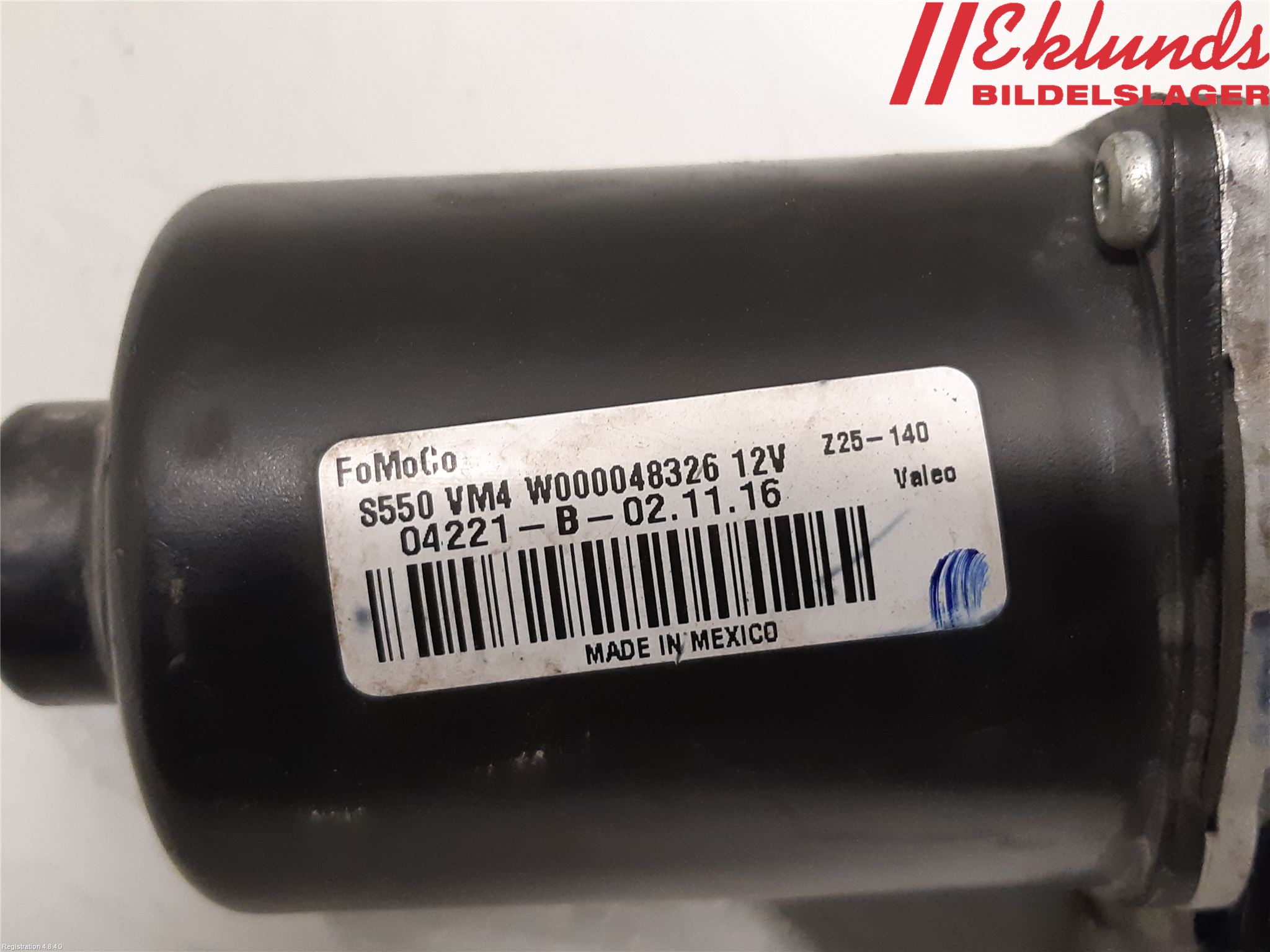Ford MUSTANG VI 15-22 Torkarmotor Vindruta