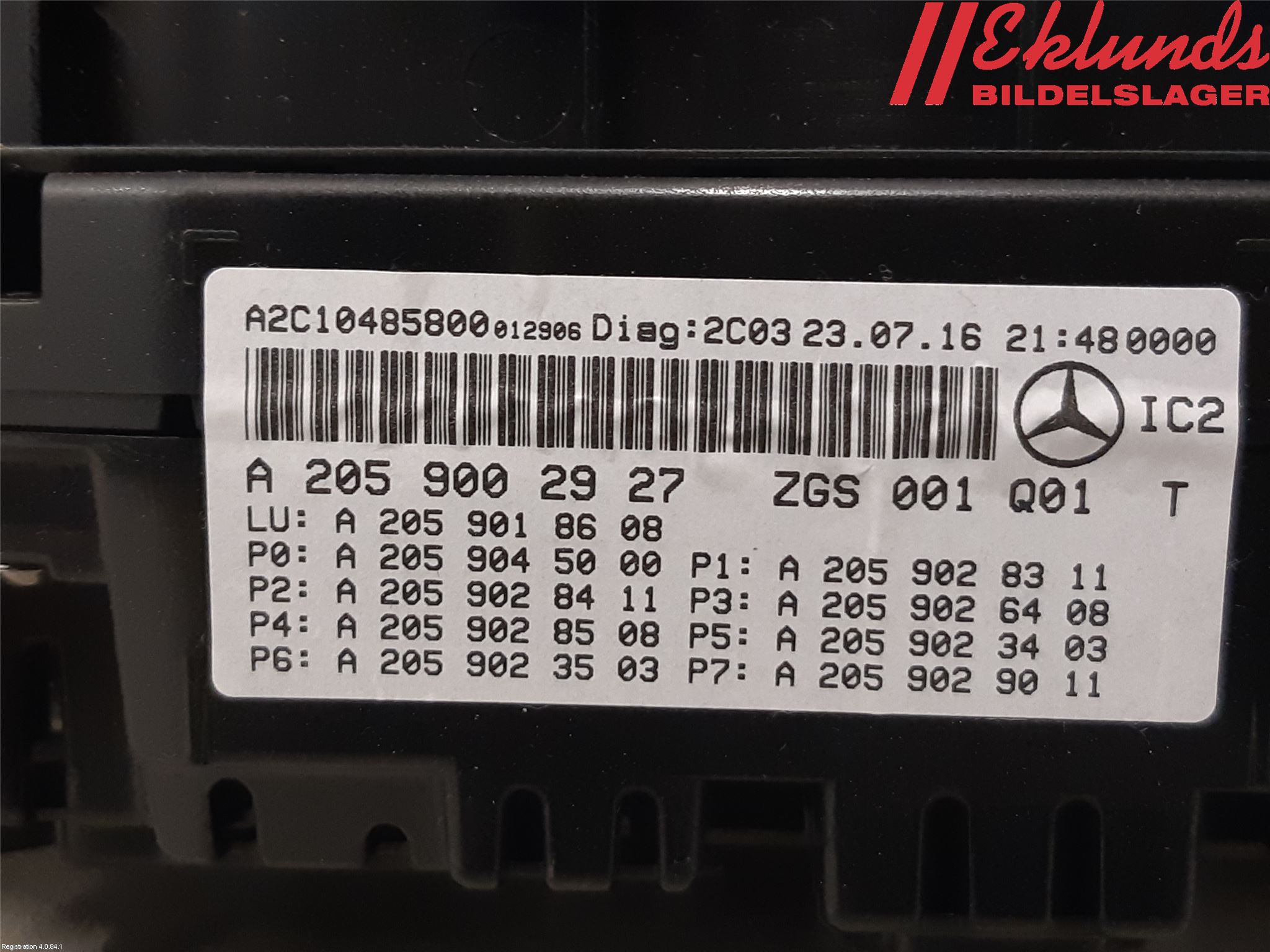 Mercedes-Benz MB C-KLASS (W205) 14-21 Instrument Komb