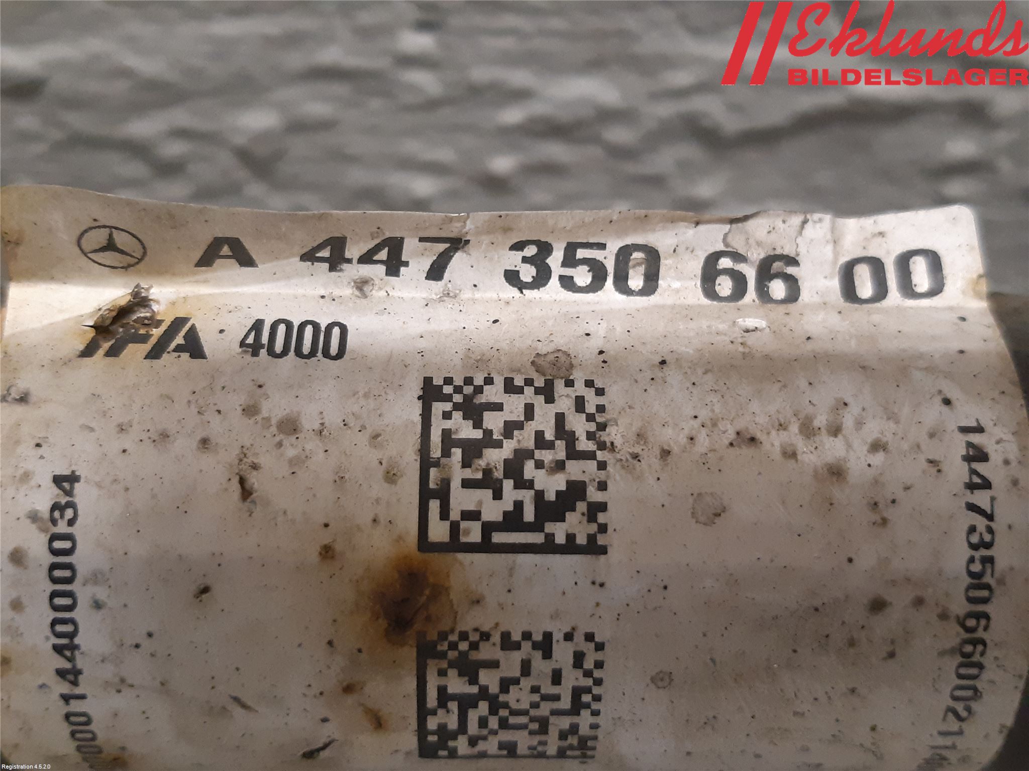 Mercedes-Benz MB VITO/V-KLASS (W640,W447,W448) 14- Drivaxel Bak Höger